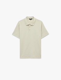 Regular Fit Kısa Kollu Düğmeli Polo Yaka Tişört