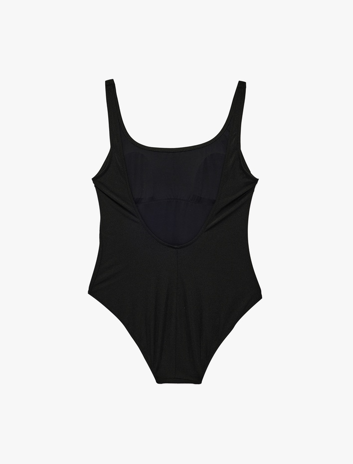  U Yaka Askılı Mayo