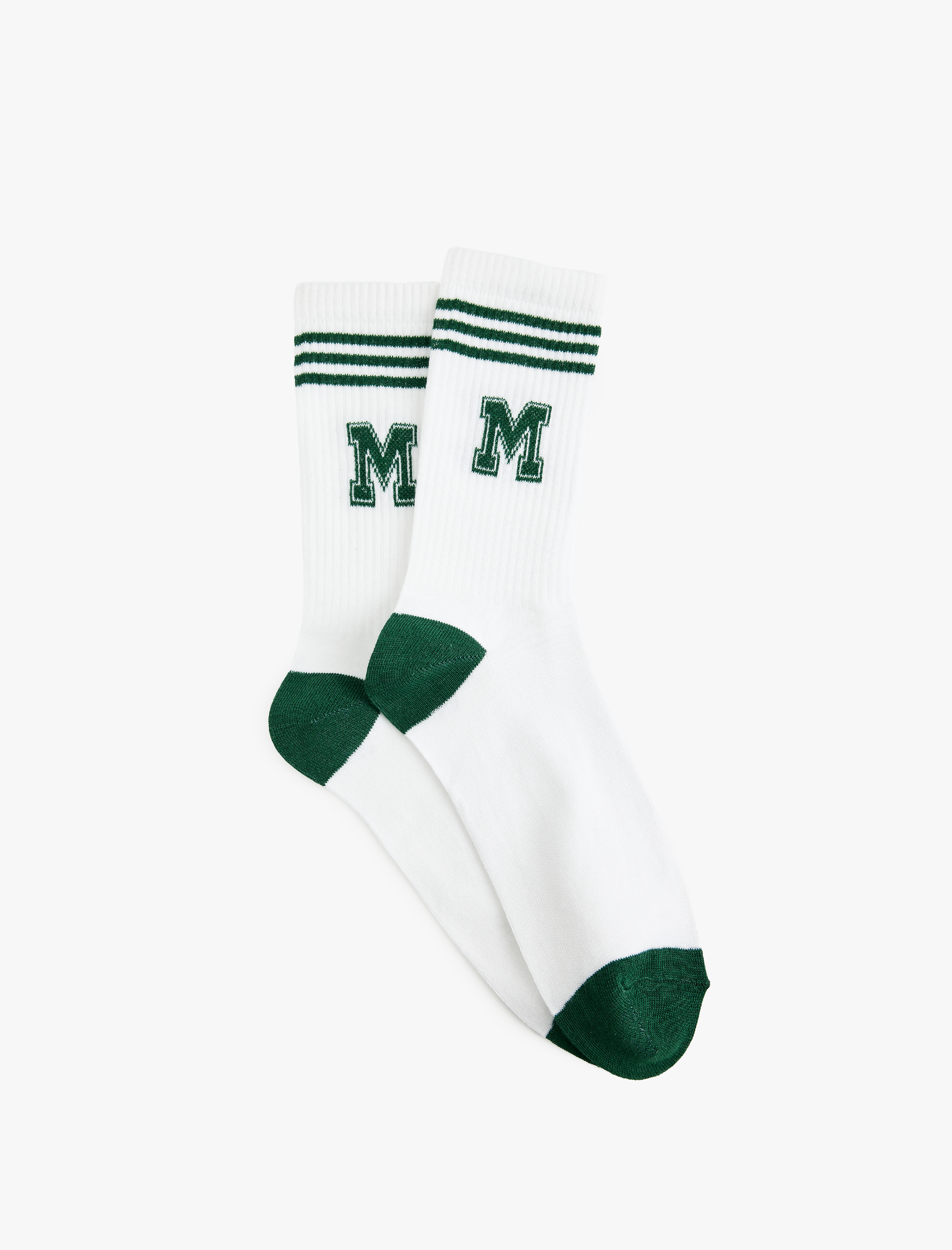  Erkek Harf Baskılı Soket Tenis Çorabı