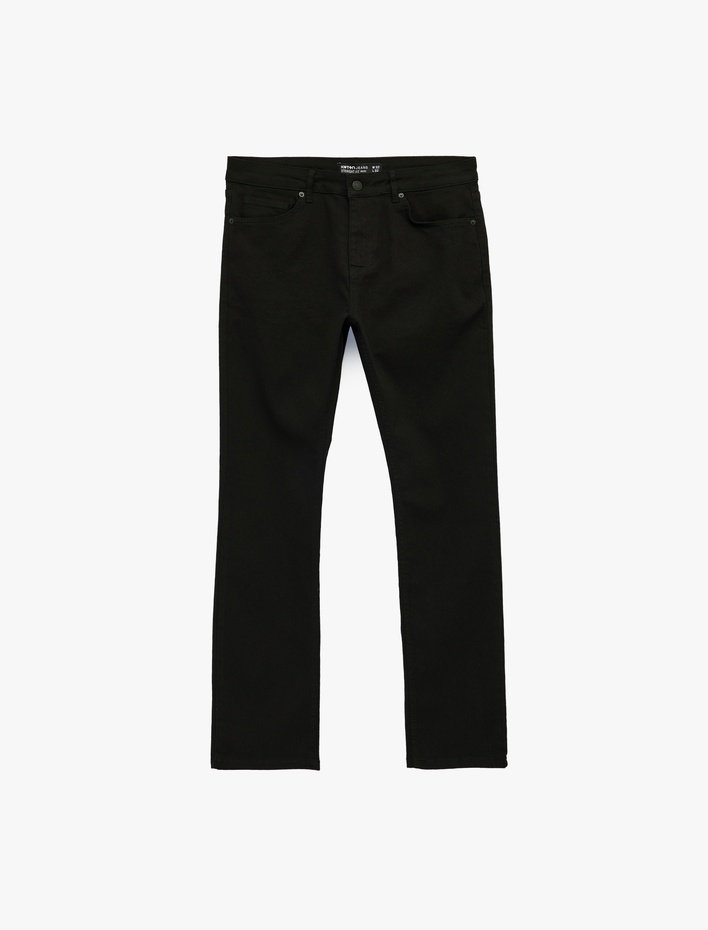  Normal Bel Pamuklu Straight Fit Jean Pantolon - Mark Jean