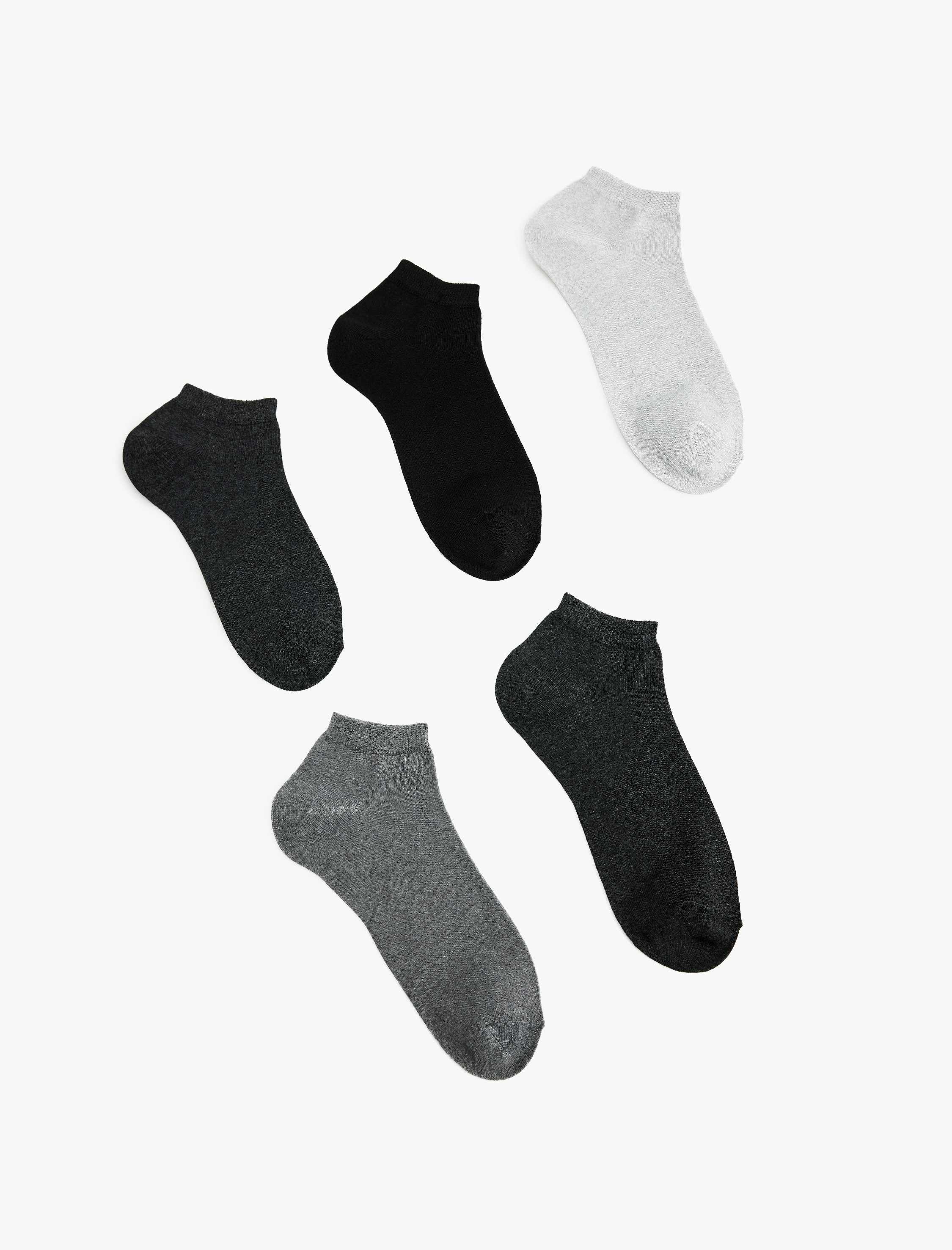  Erkek 5'li Basic Patik Çorap Seti