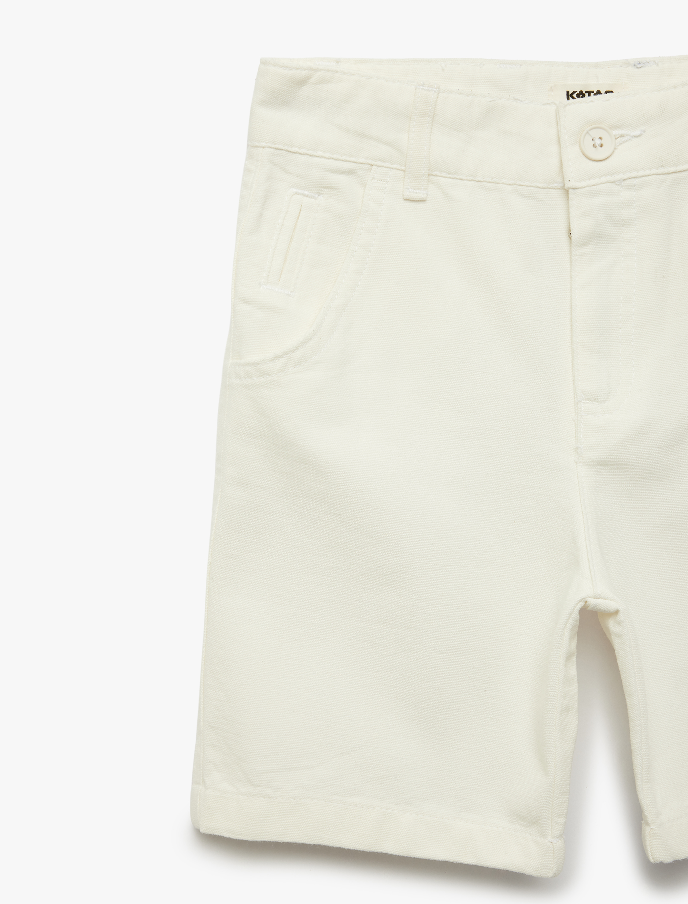  Erkek Çocuk Pamuklu Normal Bel Cepli Basic Bermuda Şort