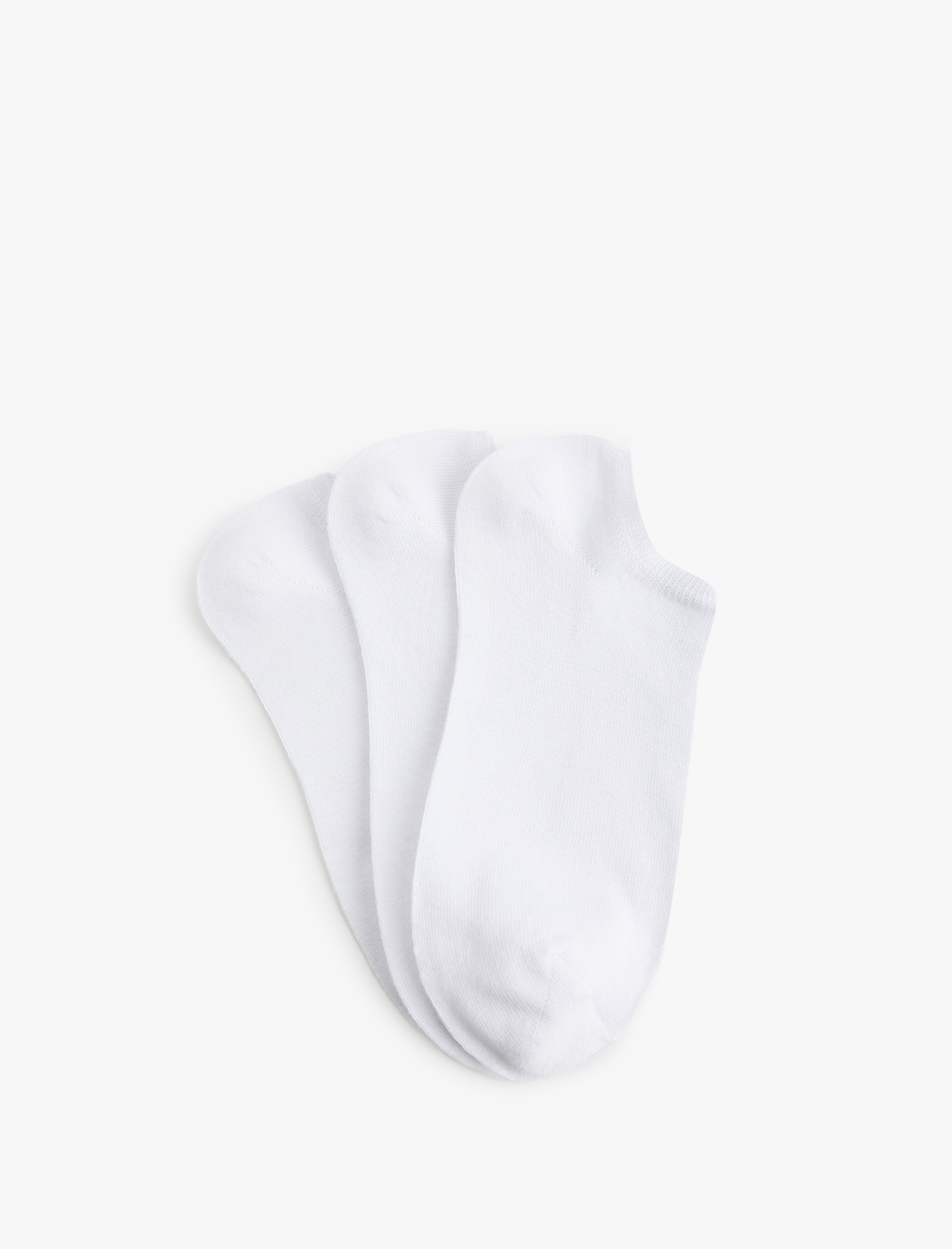  Erkek 3'lü Basic Pamuklu Görünmez Çorap Seti