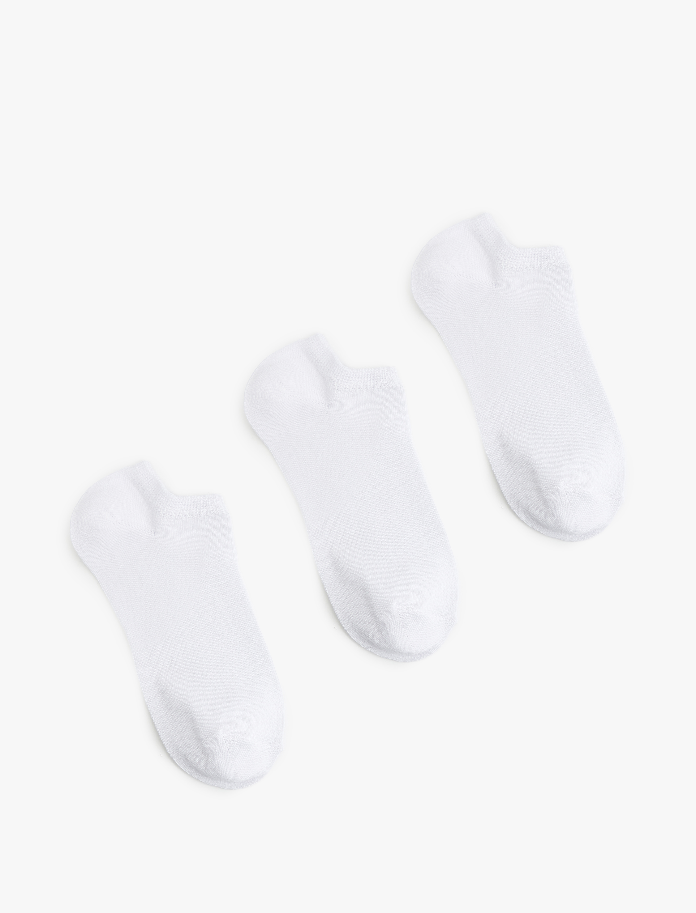  Erkek 3'lü Basic Pamuklu Görünmez Çorap Seti