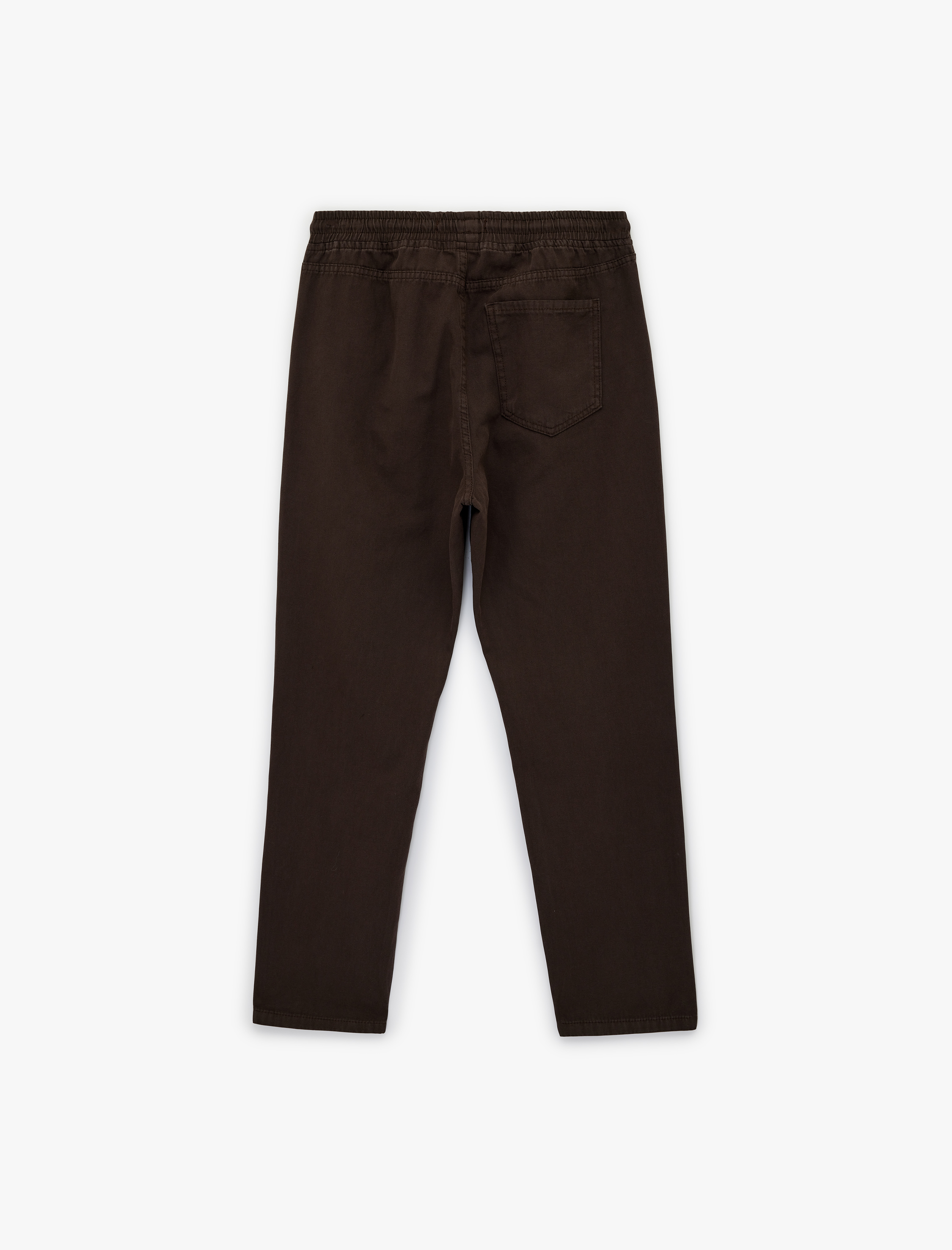   Regular Fit Pamuklu Cepli Gabardin Beli Bağcıklı Pantolon