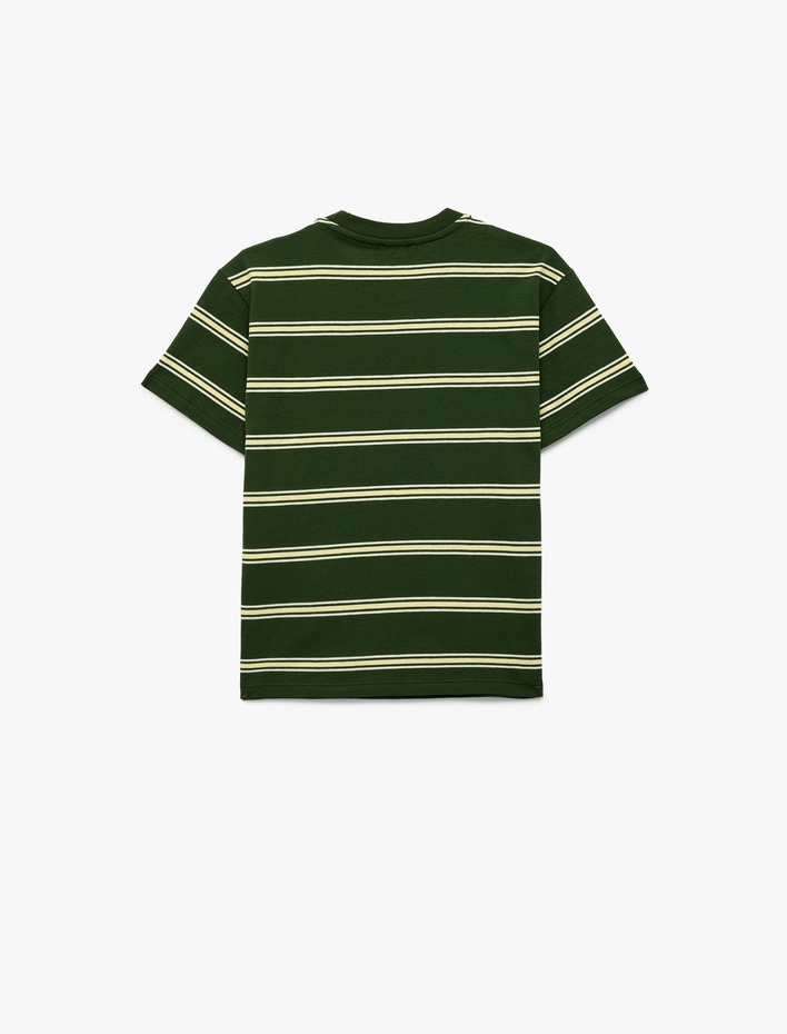 Erkek Çocuk Pamuklu Kısa Kollu Bisiklet Yaka Tişört