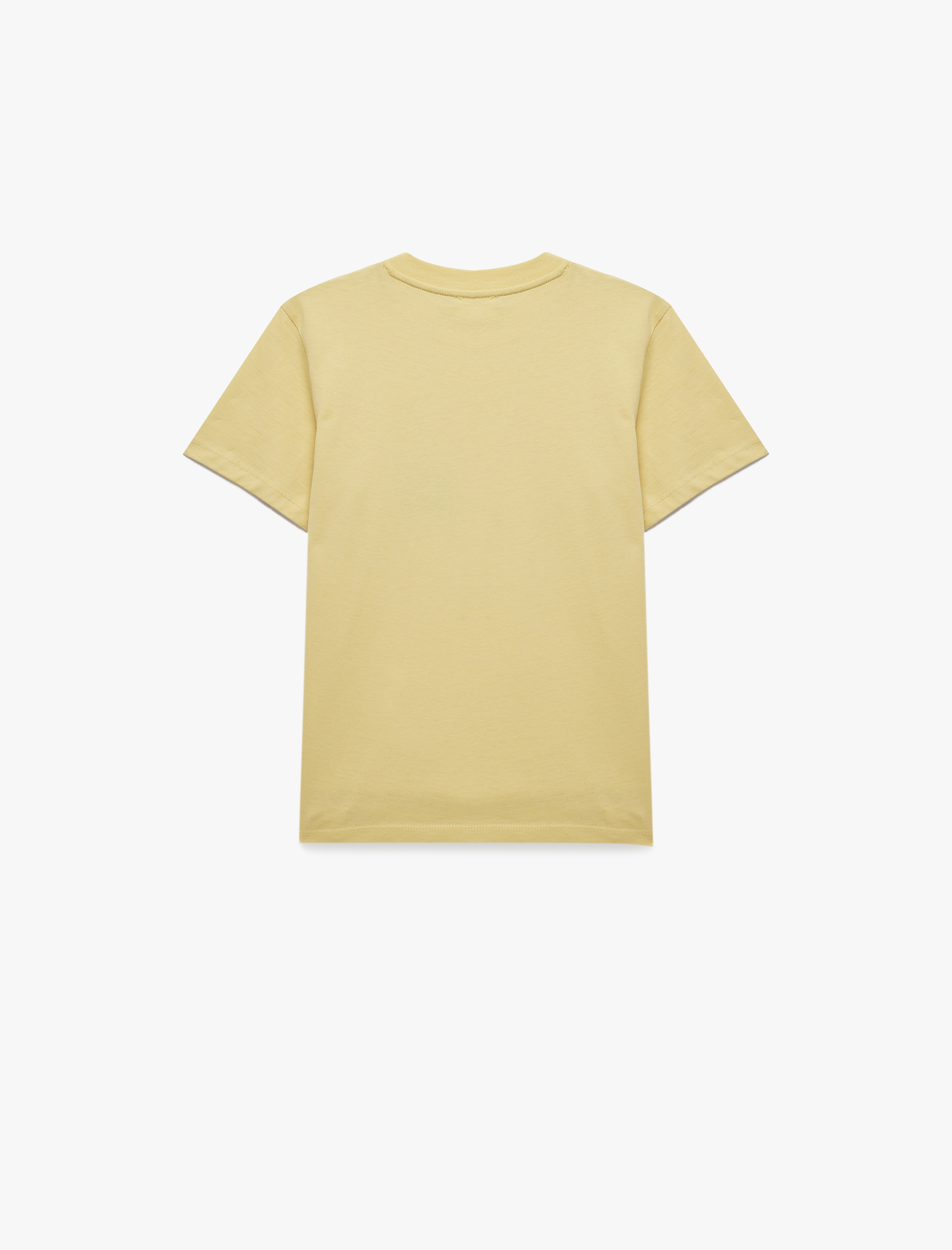  Erkek Çocuk Kısa Kollu Bisiklet Yaka Pamuklu Baskılı Tişört