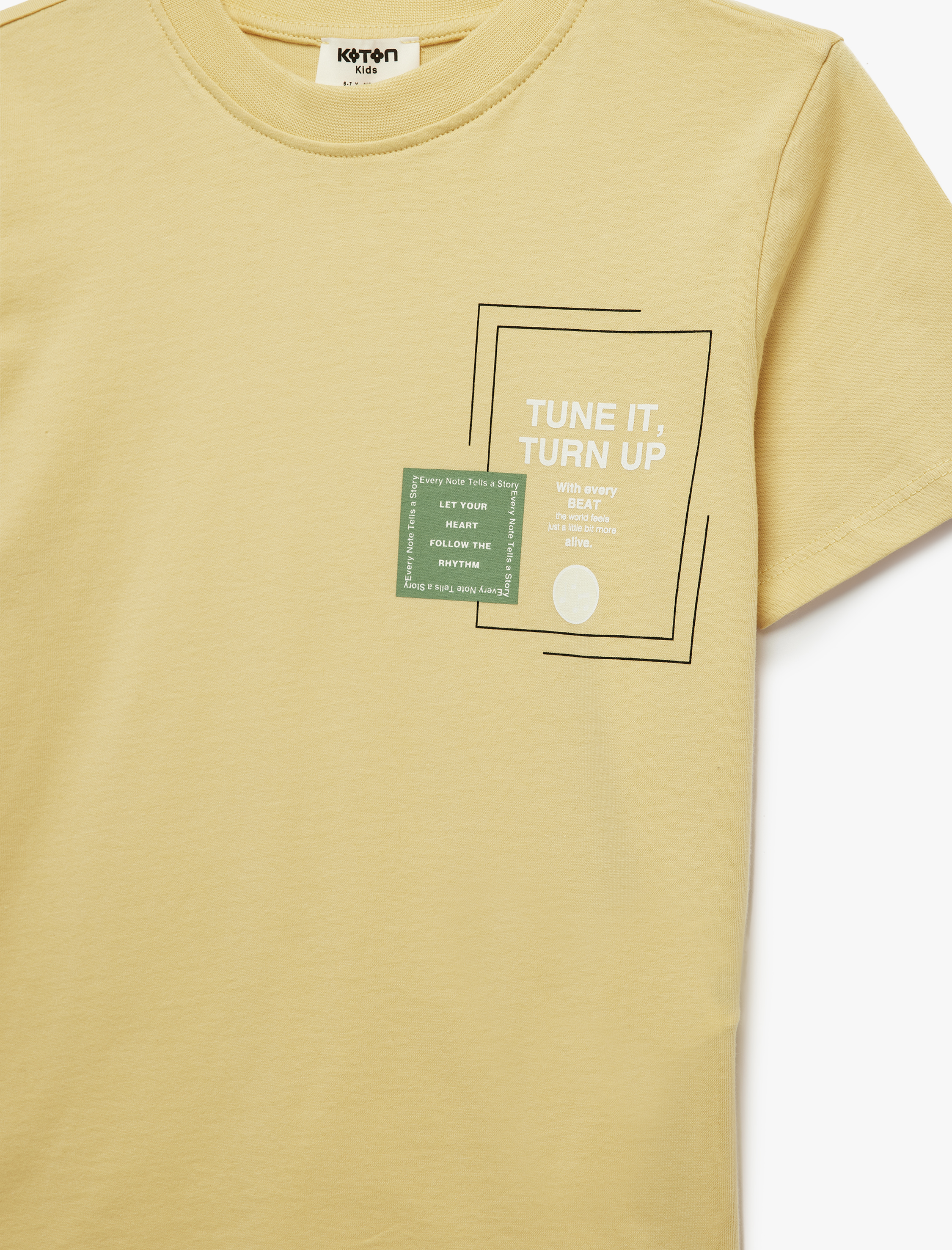  Erkek Çocuk Kısa Kollu Bisiklet Yaka Pamuklu Baskılı Tişört