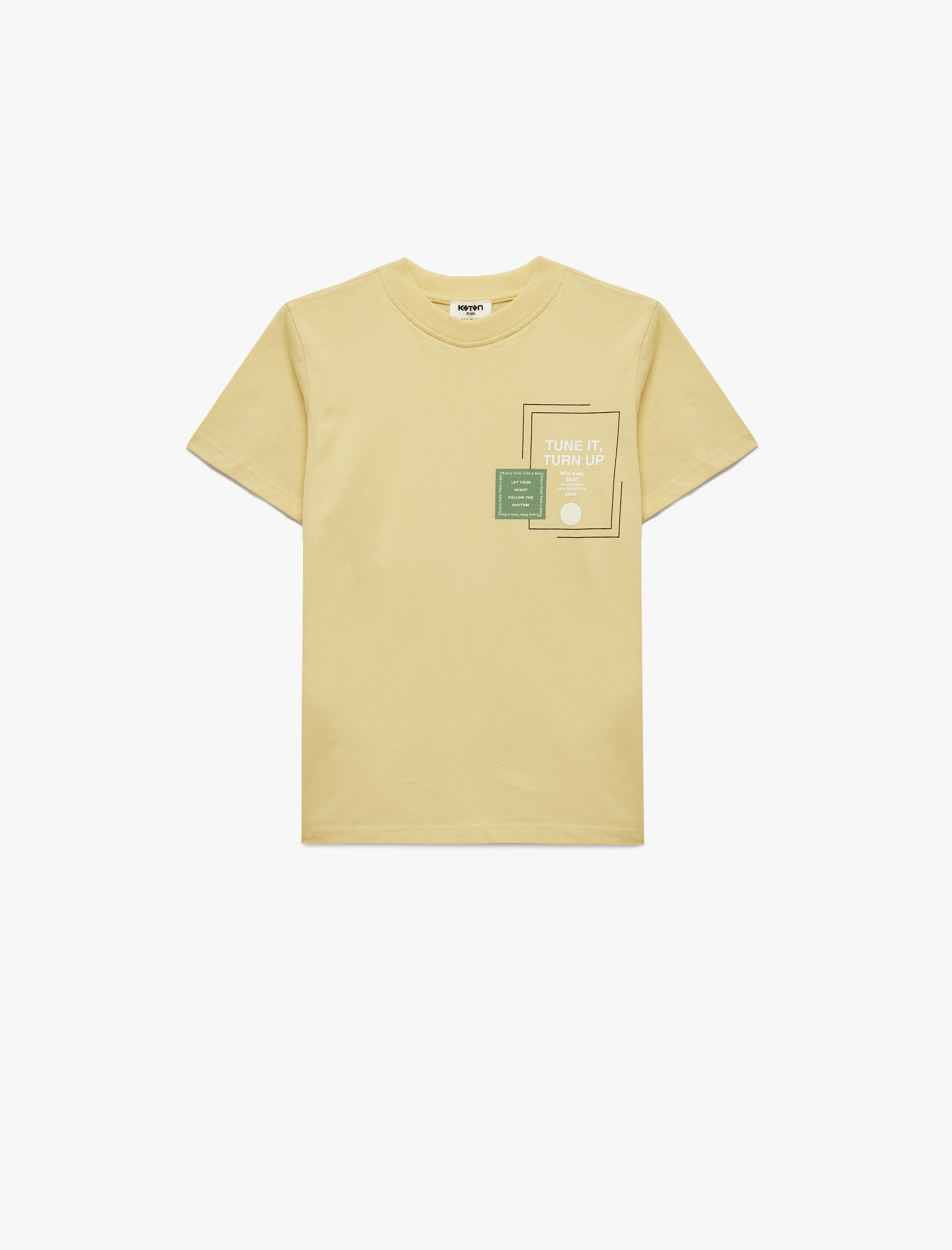  Erkek Çocuk Kısa Kollu Bisiklet Yaka Pamuklu Baskılı Tişört