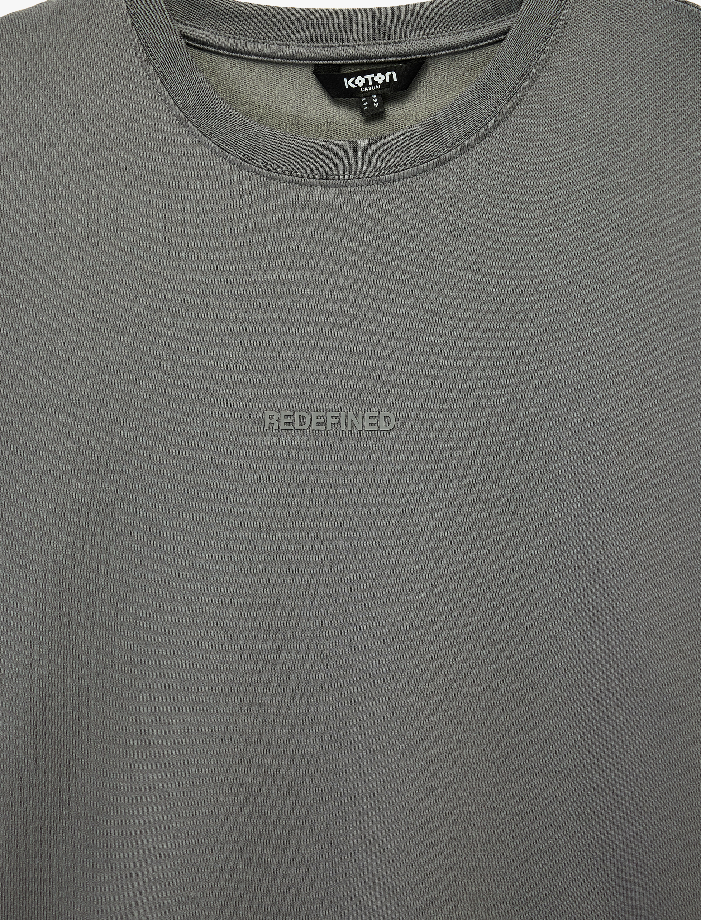   Regular Fit Bisiklet Yaka Pamuklu Kısa Kollu Baskılı Tişört