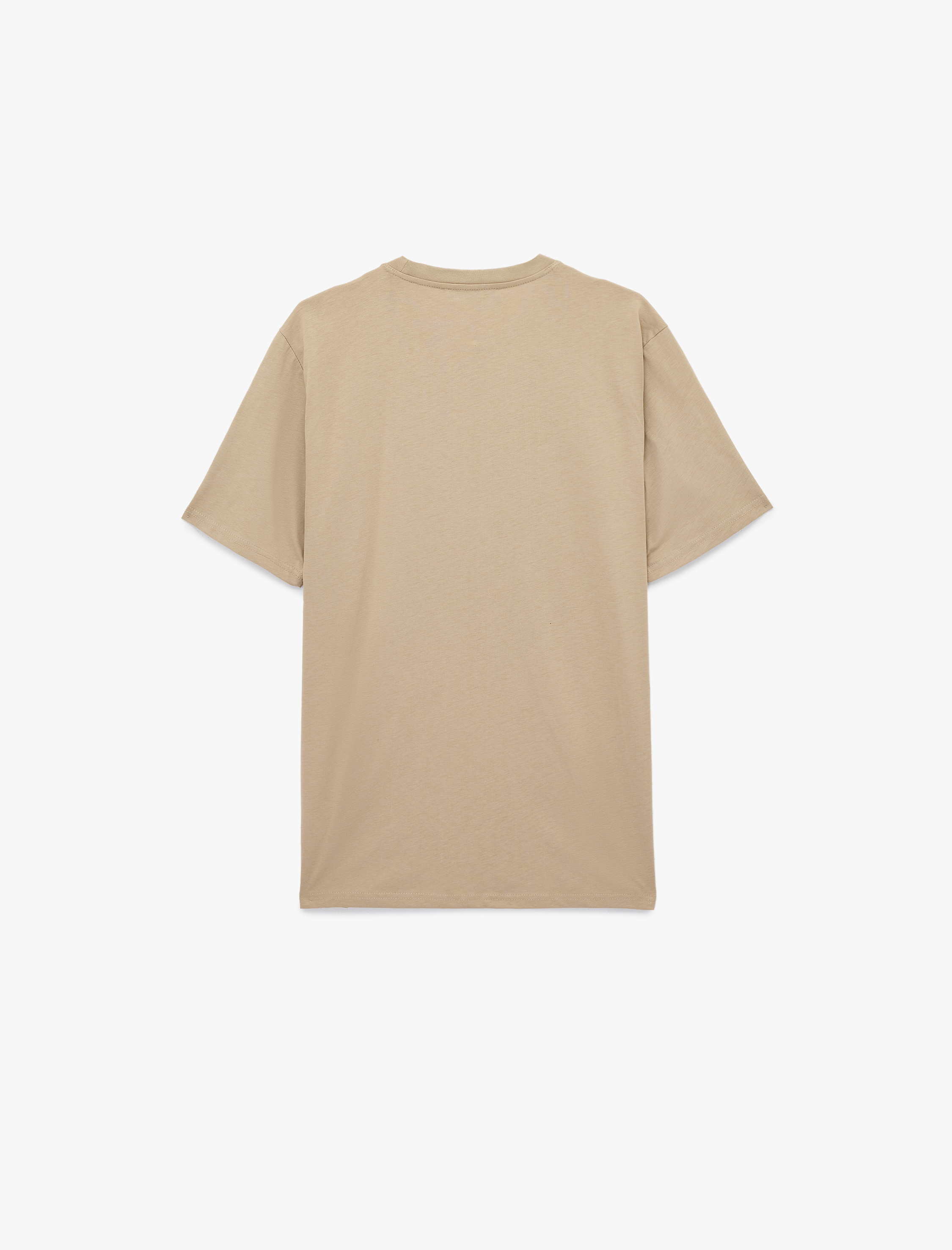   Regular Fit Kısa Kollu Bisiklet Yaka Pamuklu Basic Tişört