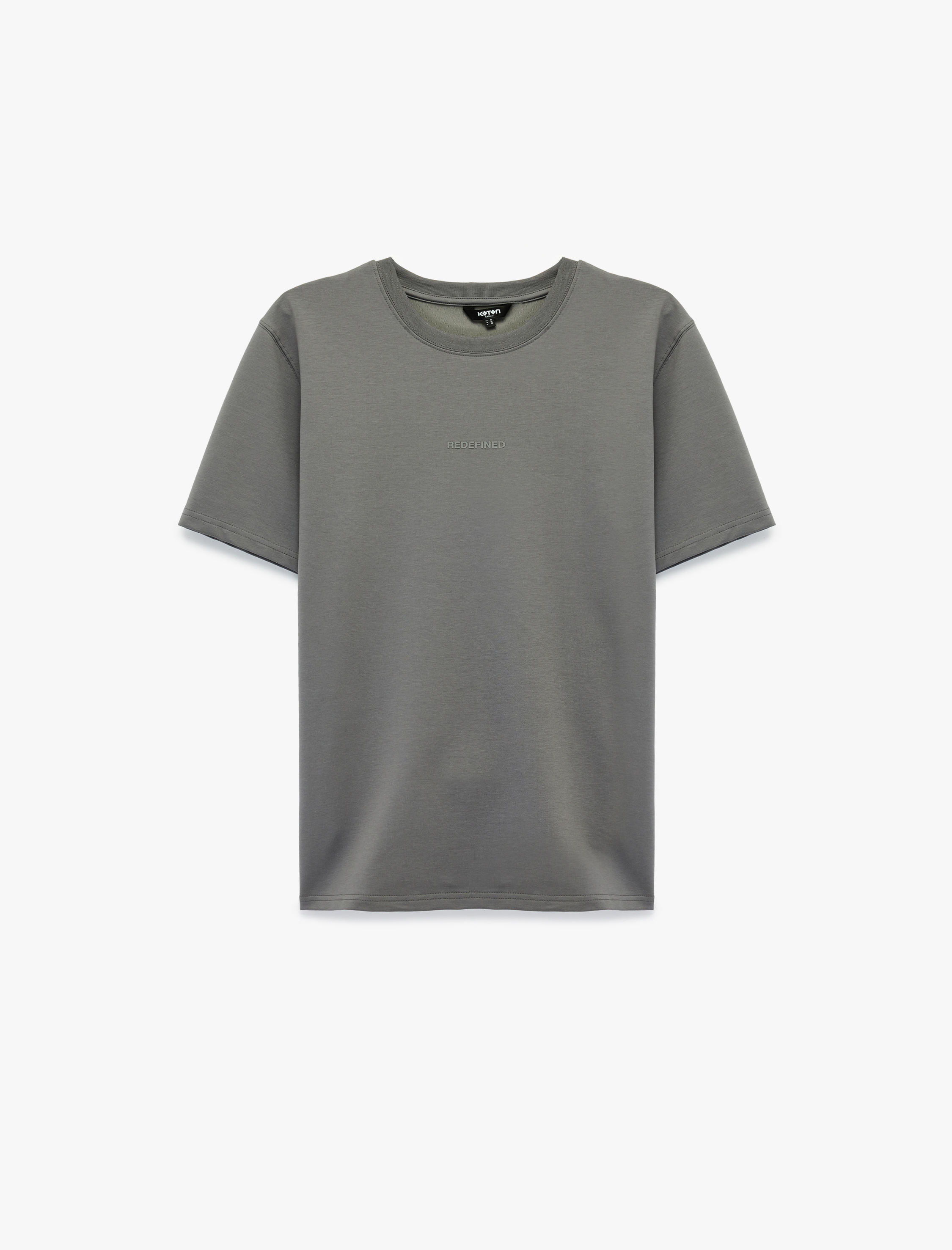   Regular Fit Bisiklet Yaka Pamuklu Kısa Kollu Baskılı Tişört