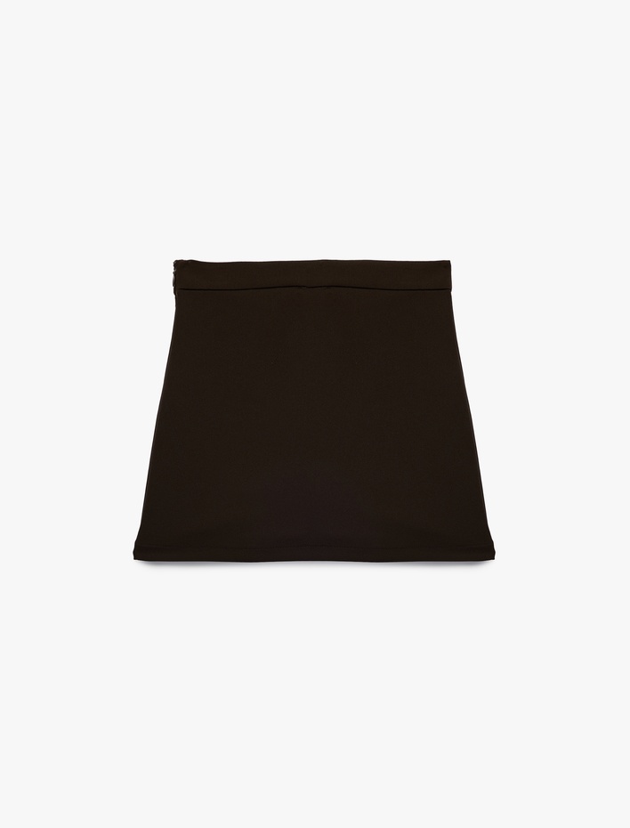 Kız Çocuk Fiyonk Detaylı Astarlı Pileli Etek