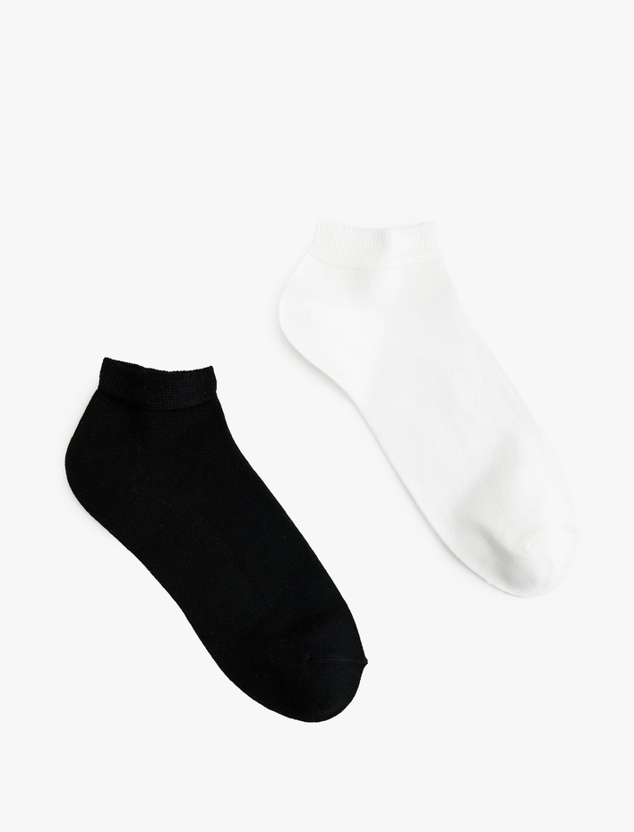 Erkek 2'li Viskon Patik Çorap Seti