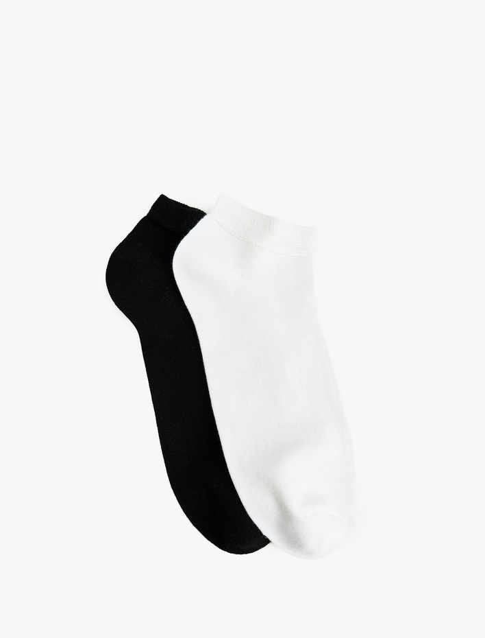 Erkek 2'li Viskon Patik Çorap Seti