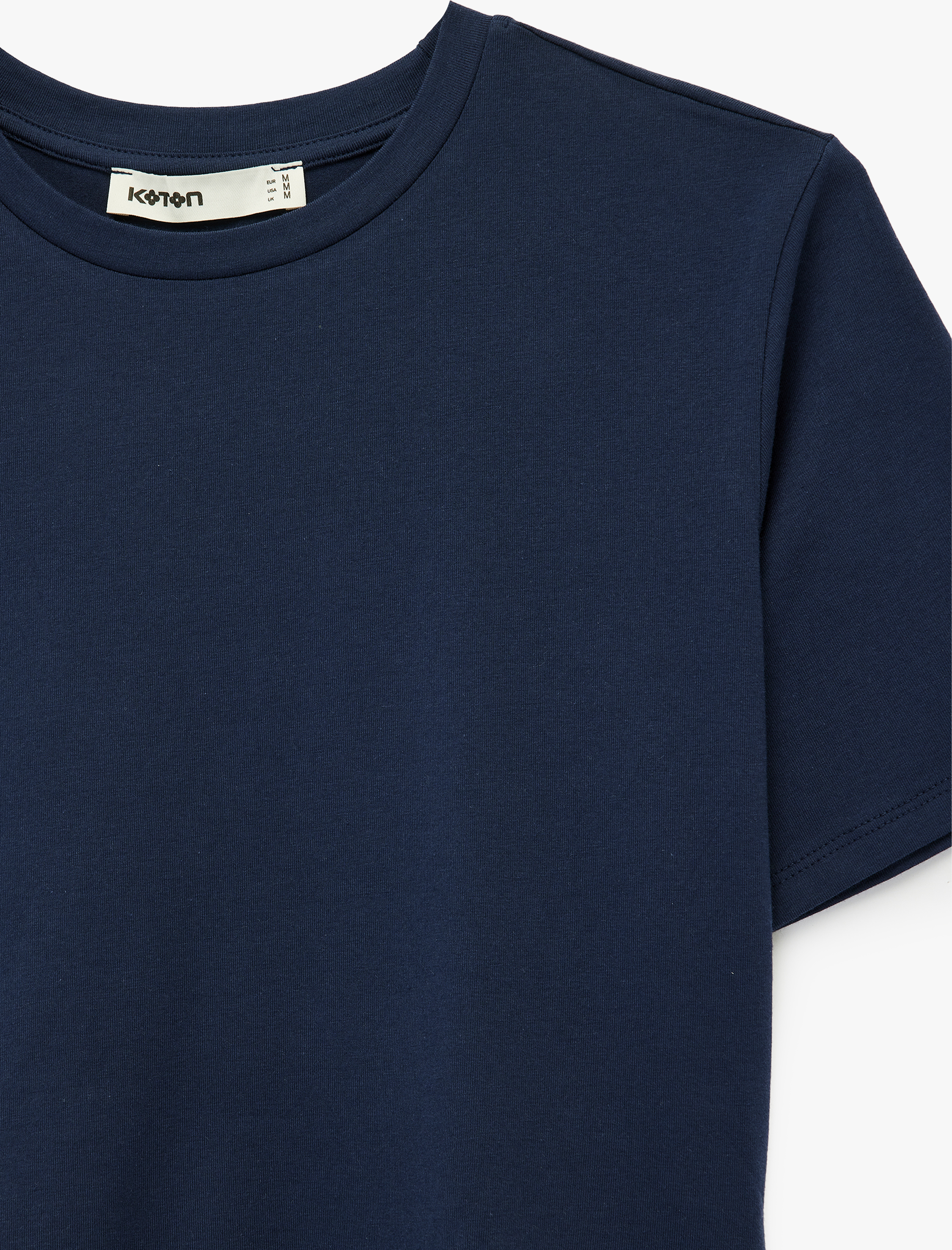   Pamuklu Slim Fit Kısa Kollu Bisiklet Yaka Peplum Basic Tişört