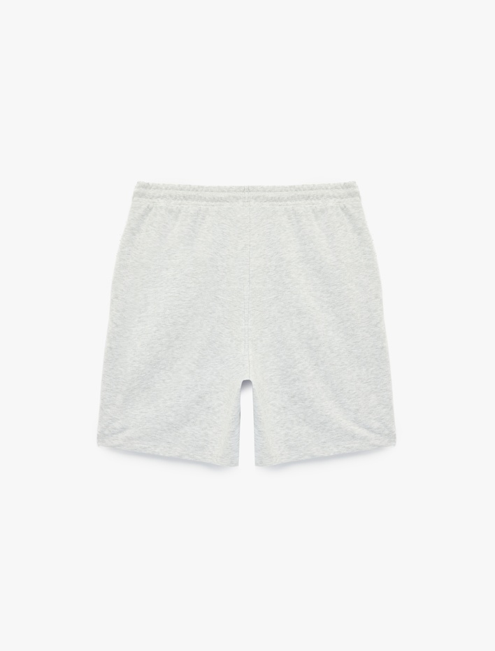  Straight Fit Cepli Beli Bağcıklı Spor Şort