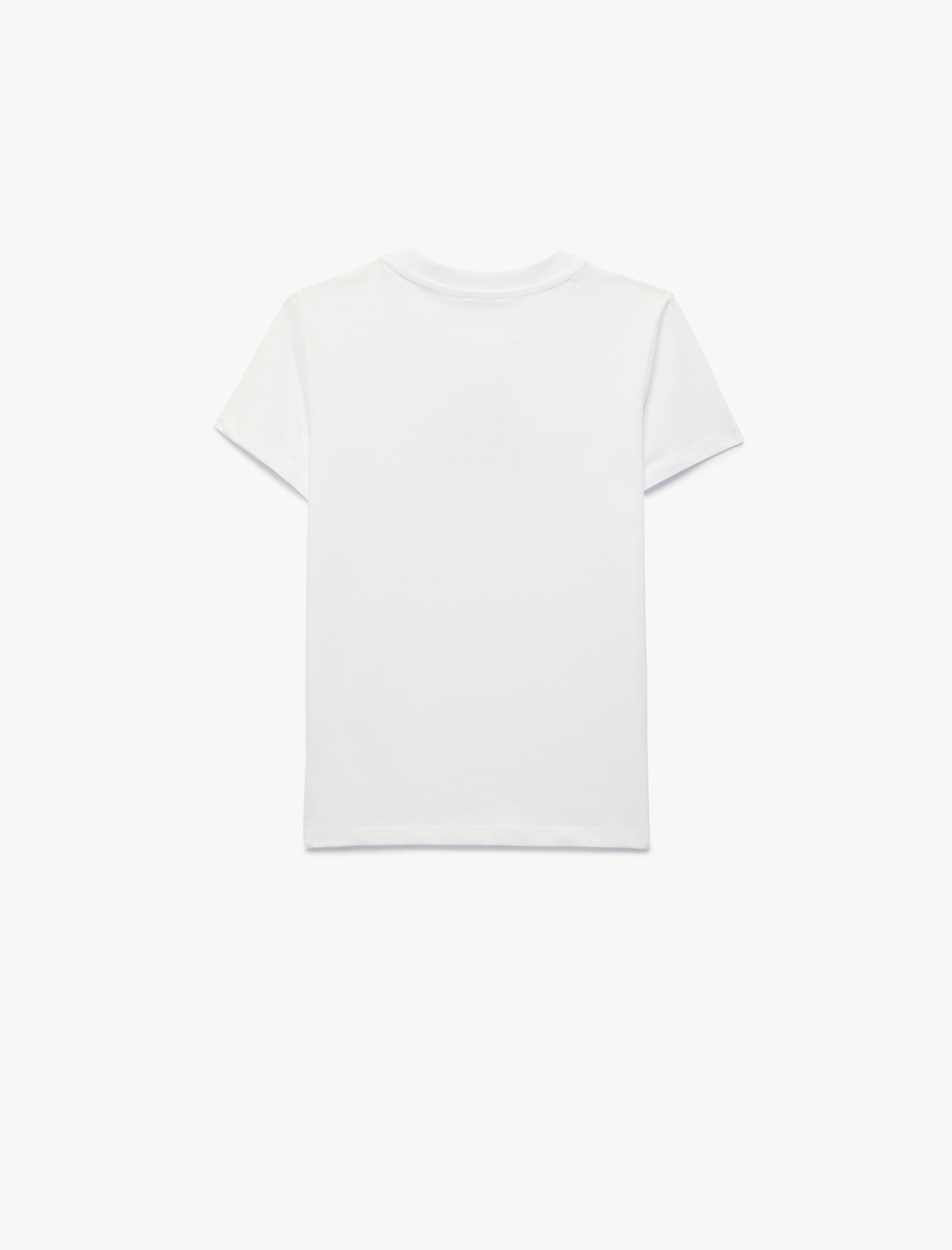  Erkek Çocuk Pamuklu Kısa Kollu Bisiklet Yaka Baskılı Tişört