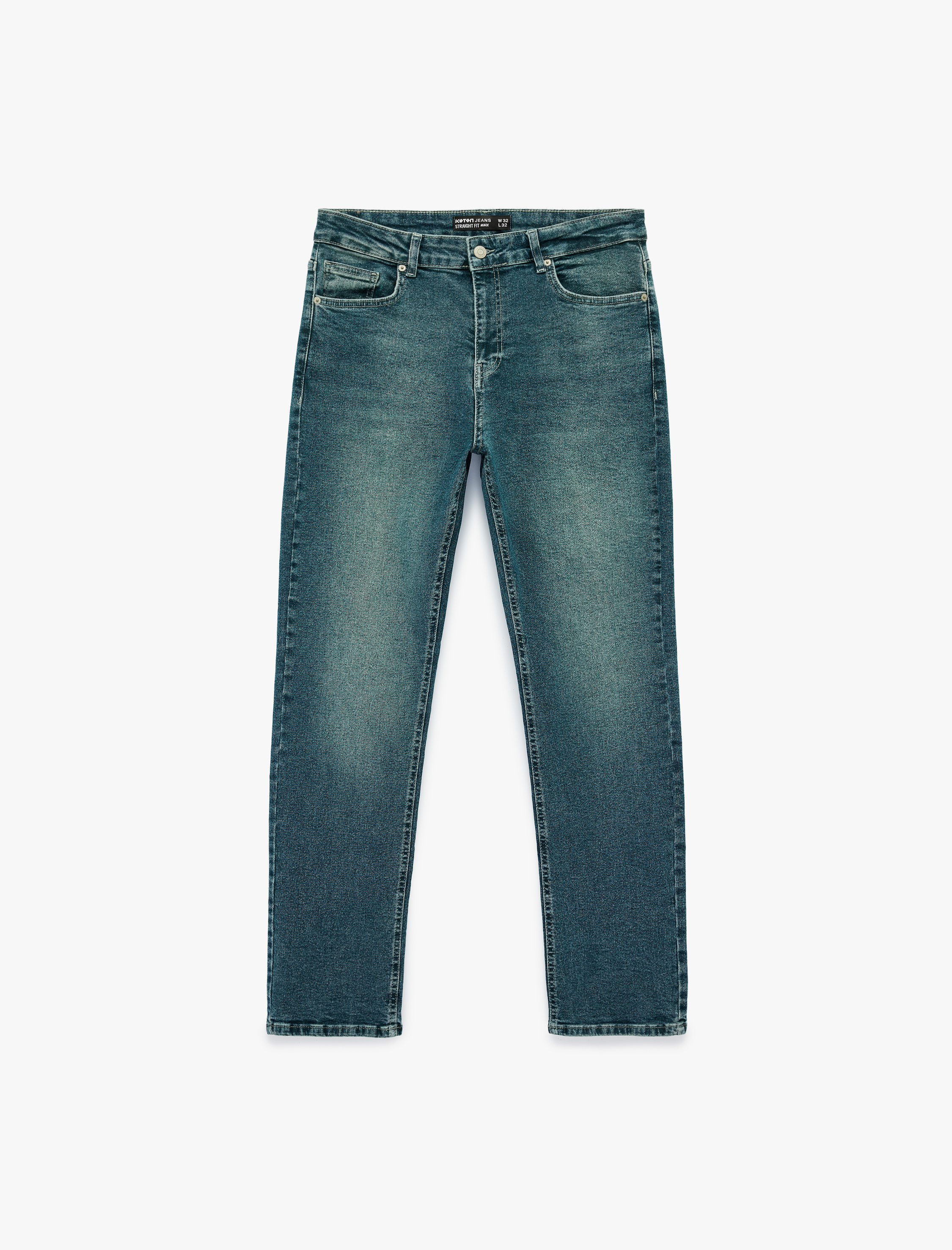   Pamuklu Normal Bel Straight Fit Jean Pantolon - Mark Jean
