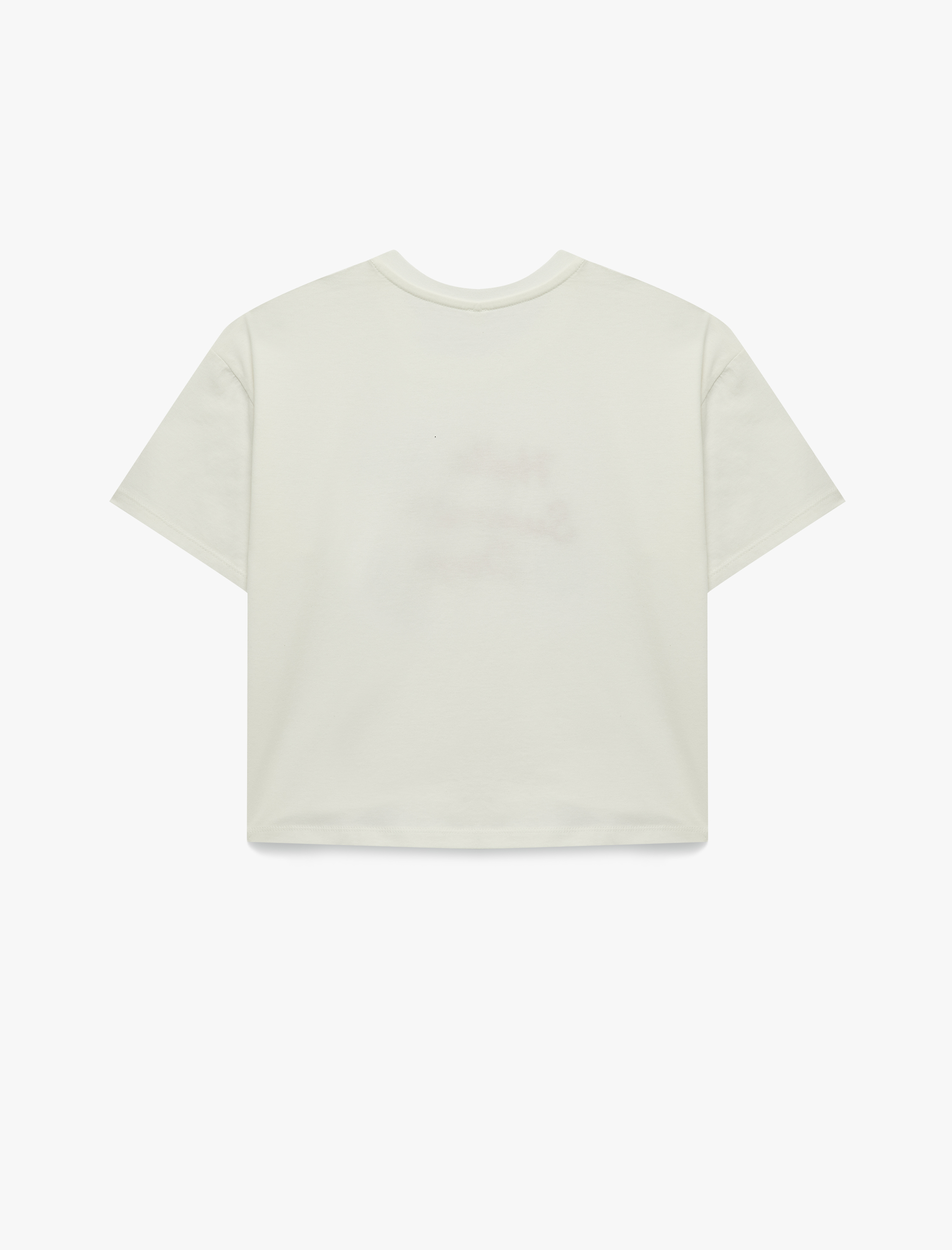  Kız Çocuk Pullu Payetli Bisiklet Yaka Kısa Kollu Pamuklu Tişört