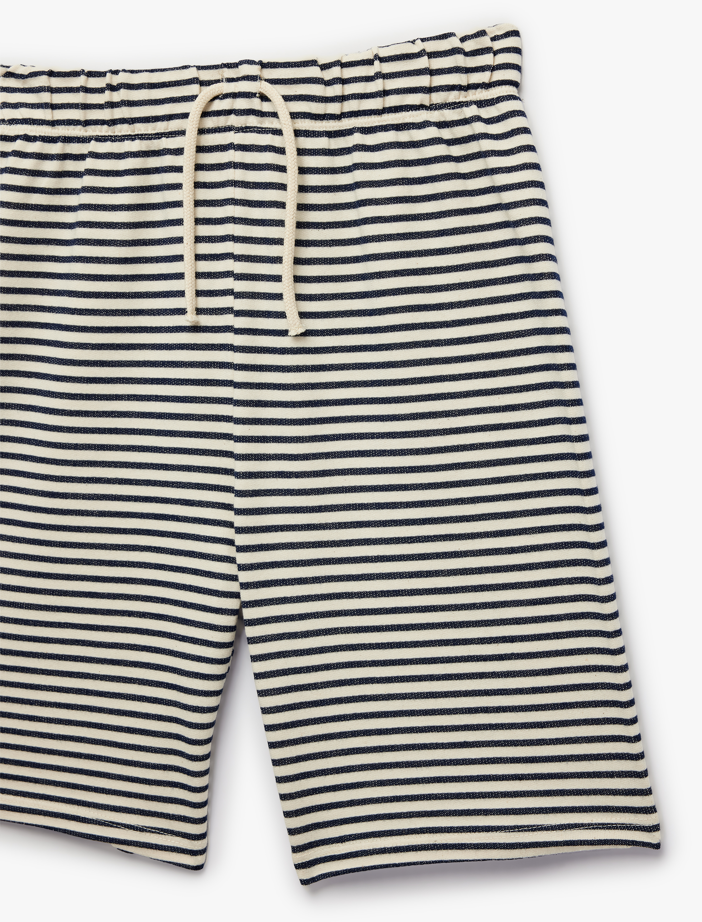  Erkek Çocuk Pamuklu Beli Bağlamalı Çizgili Şort
