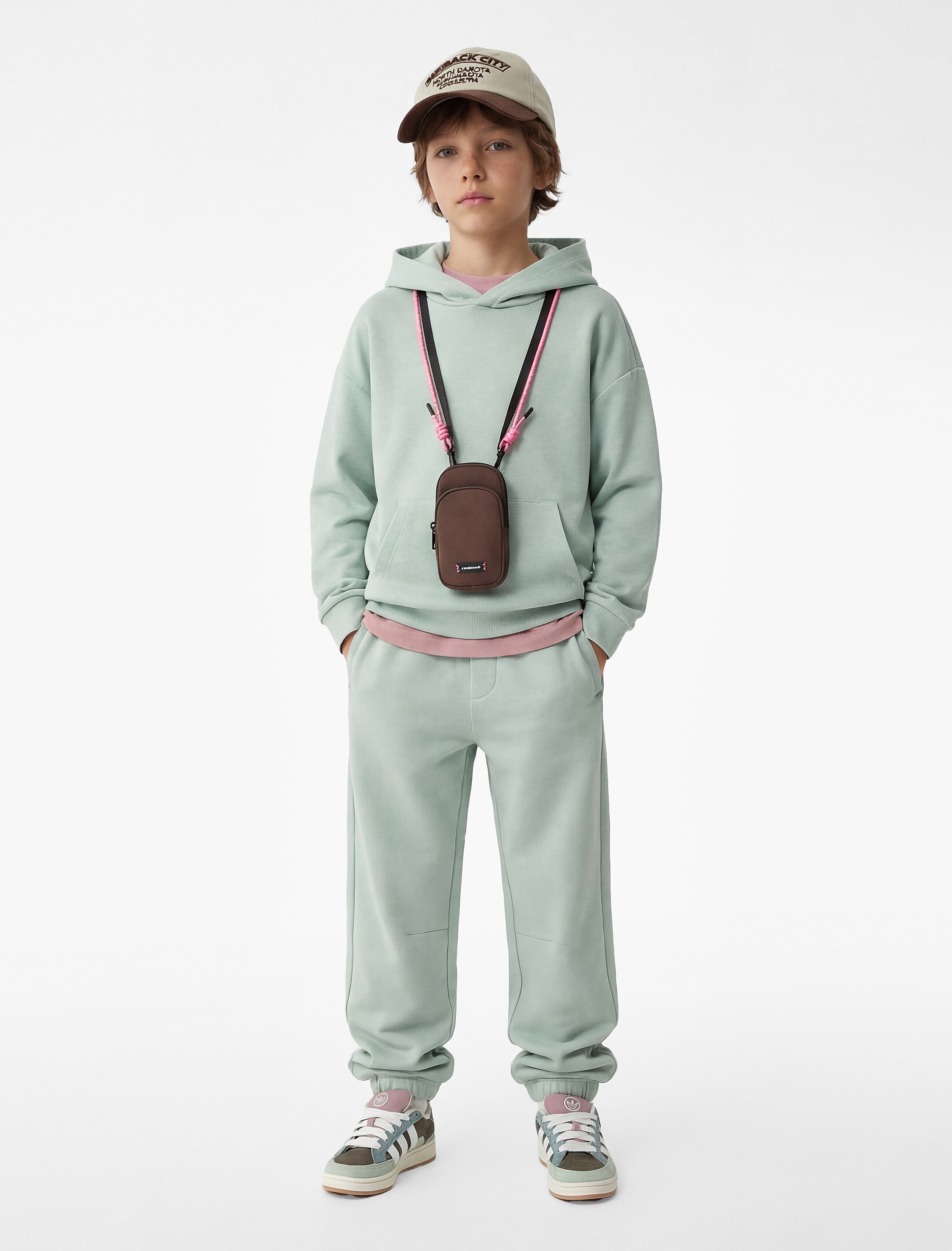  Erkek Çocuk Cepli Beli Lastikli Oversize Basic Jogger Eşofman Altı