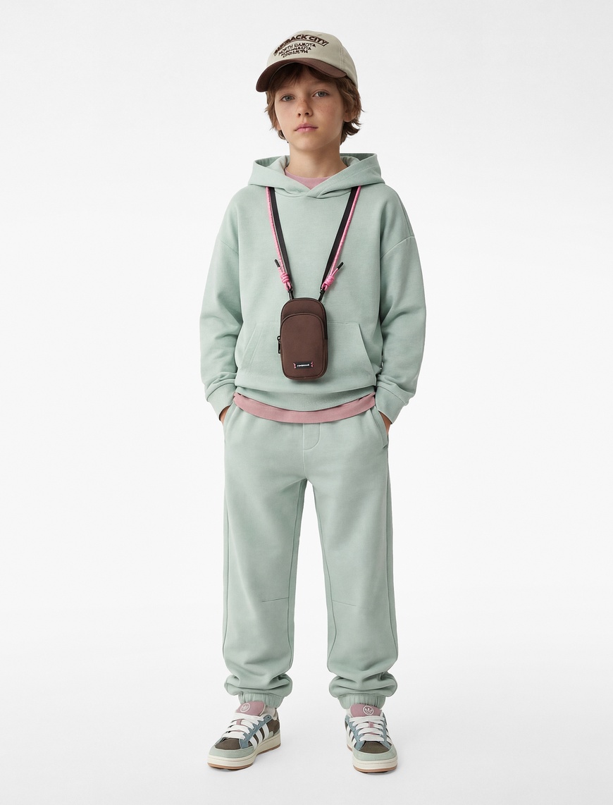 Koton Cepli Beli Lastikli Oversize Basic Jogger Eşofman Altı