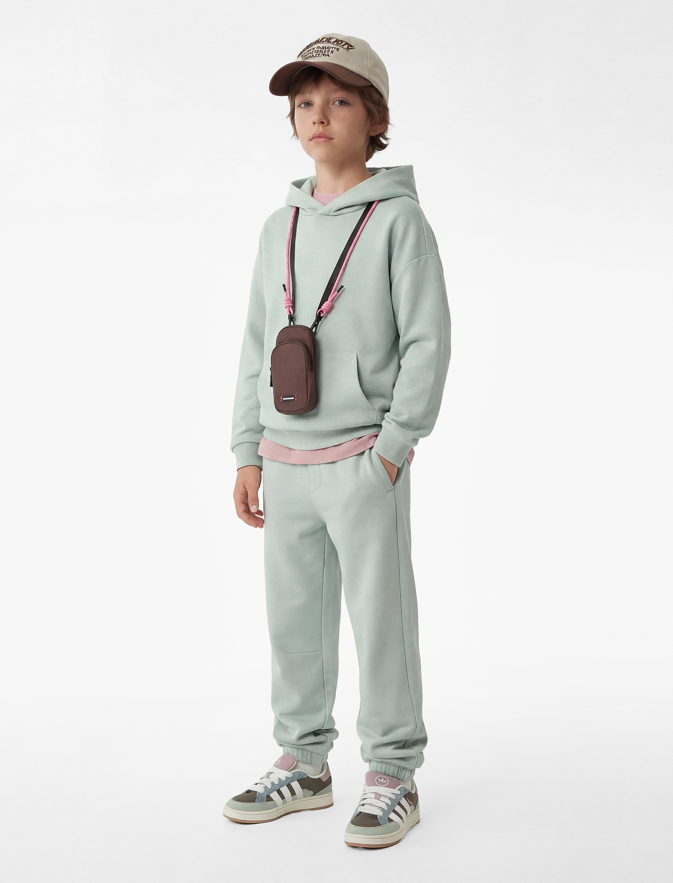  Erkek Çocuk Cepli Beli Lastikli Oversize Basic Jogger Eşofman Altı