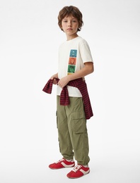 Marvel Baskılı Kısa Kollu Bisiklet Yaka Pamuklu Lisanslı Tişört