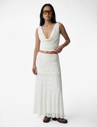 Slim Fit Midi Dantel Etek