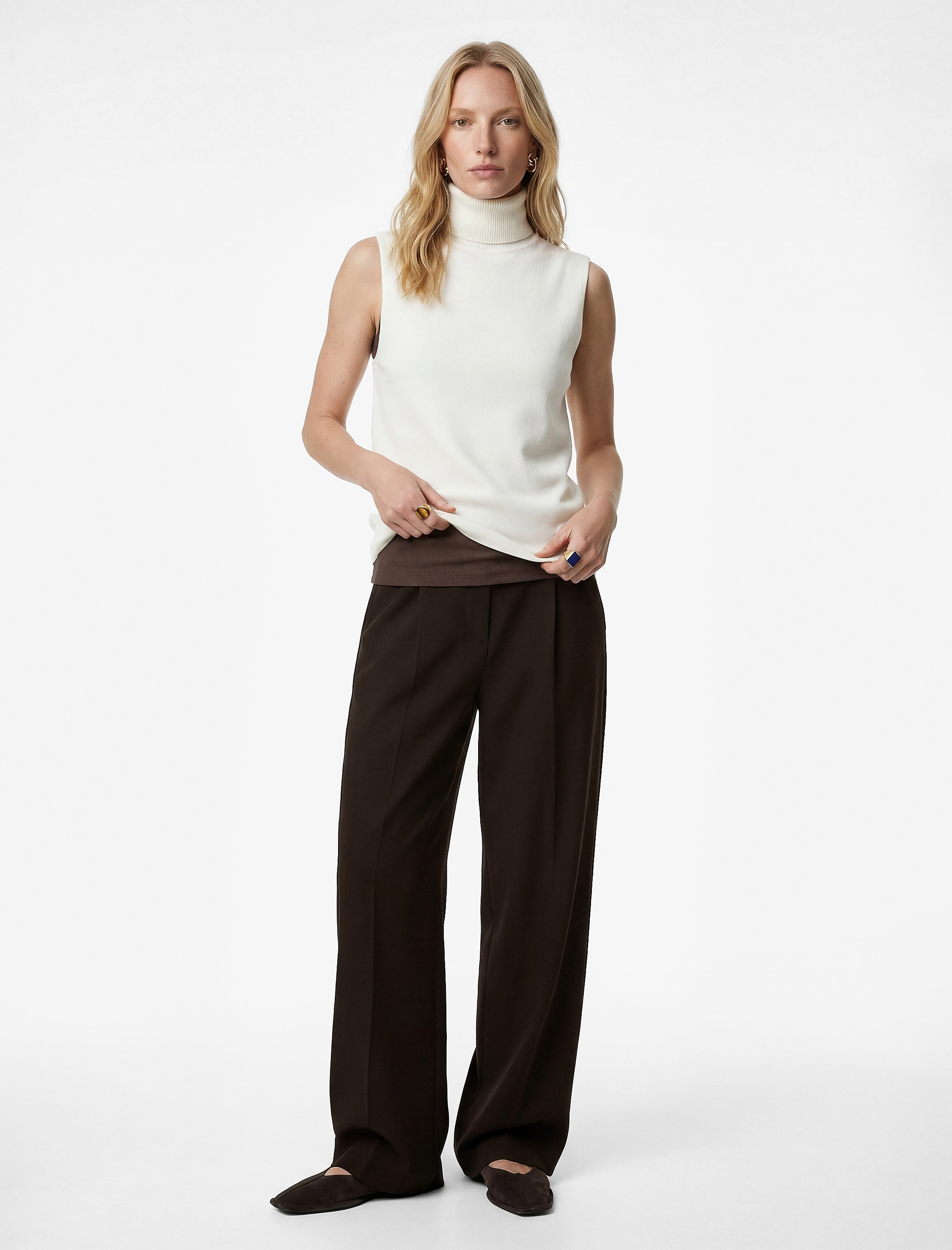   Kolsuz Balıkçı Yaka Triko Üst