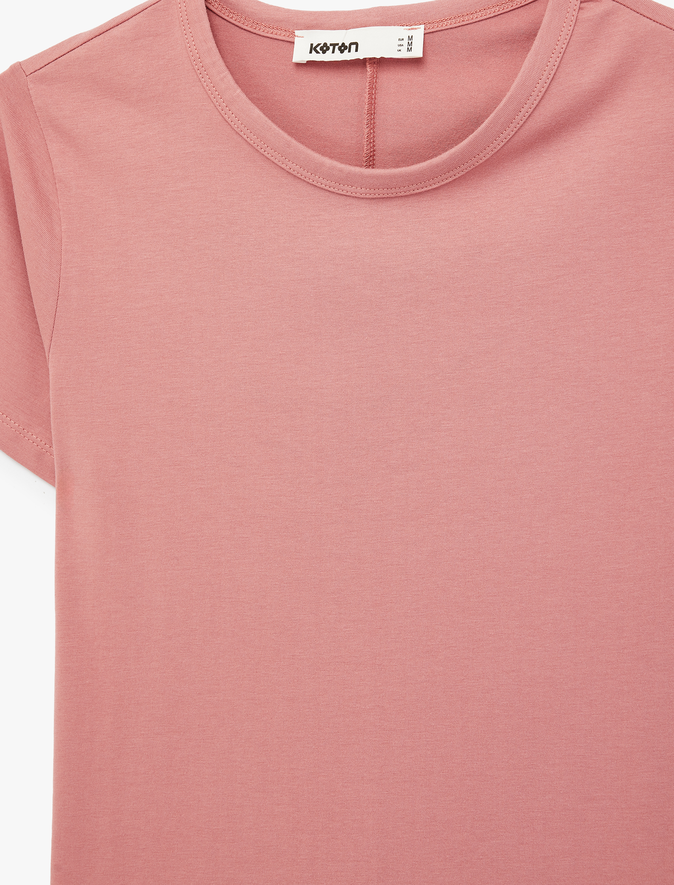   Pamuklu Slim Fit Kısa Kollu Bisiklet Yaka Basic Tişört