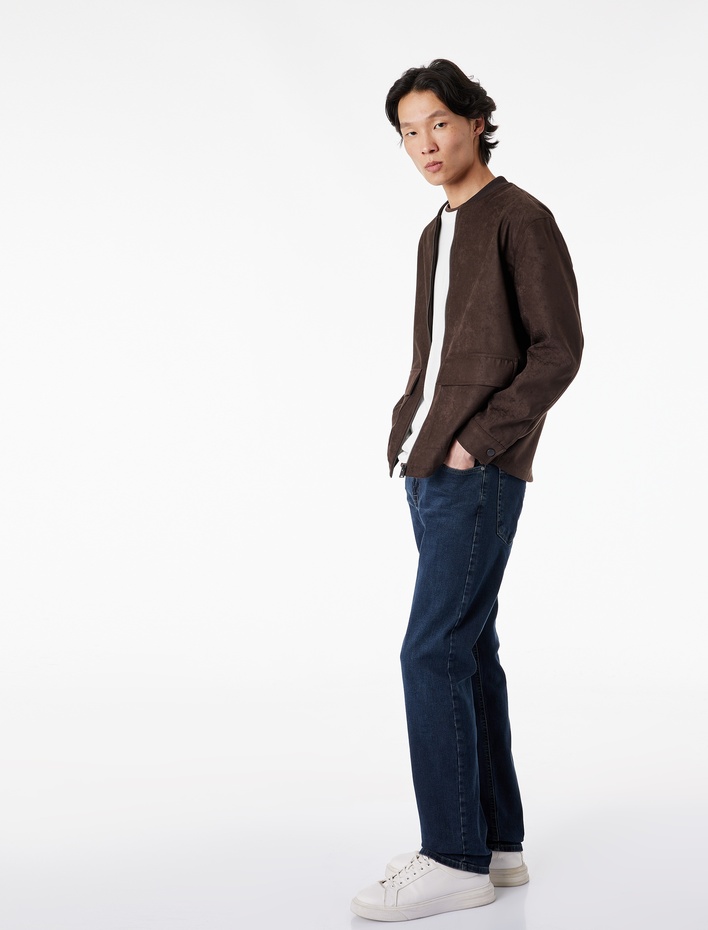  Normal Bel Düz Paça Pamuklu Straight Fit Jean Pantolon - Mark Jean