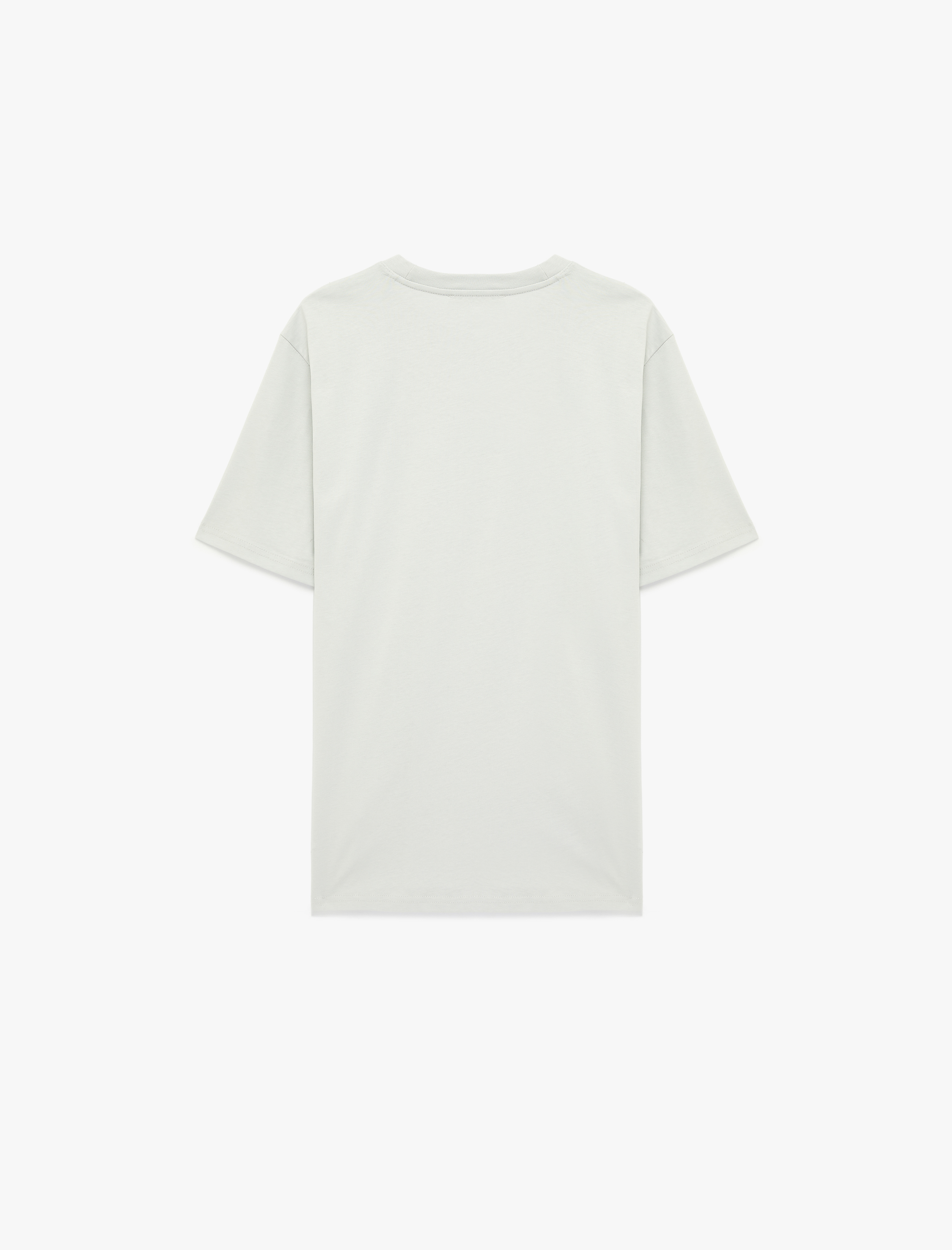   Regular Fit Kısa Kollu Bisiklet Yaka Pamuklu Basic Tişört