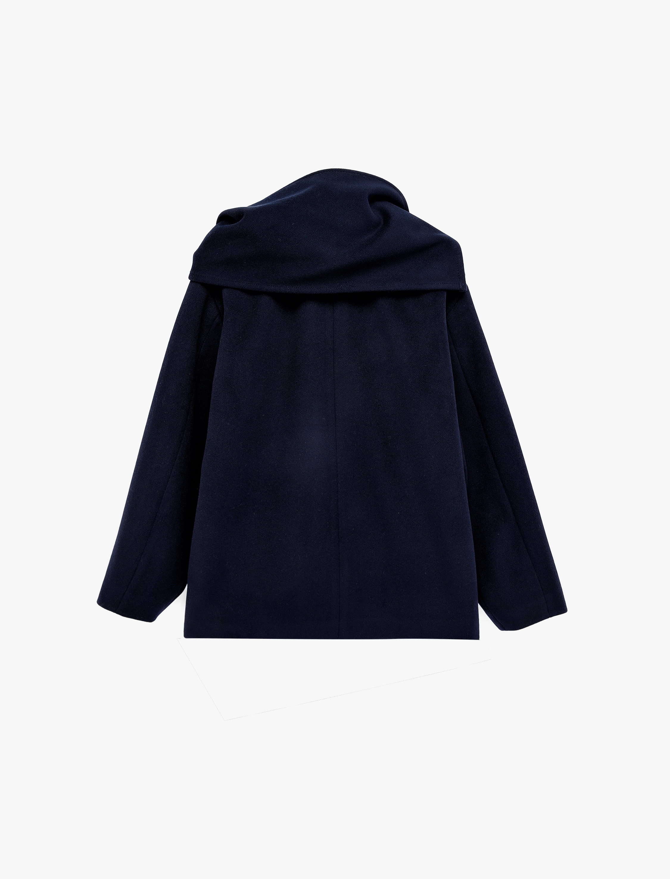   Uzun Kollu Düğmeli Cepli Şal Yaka Mevsimlik Ceket