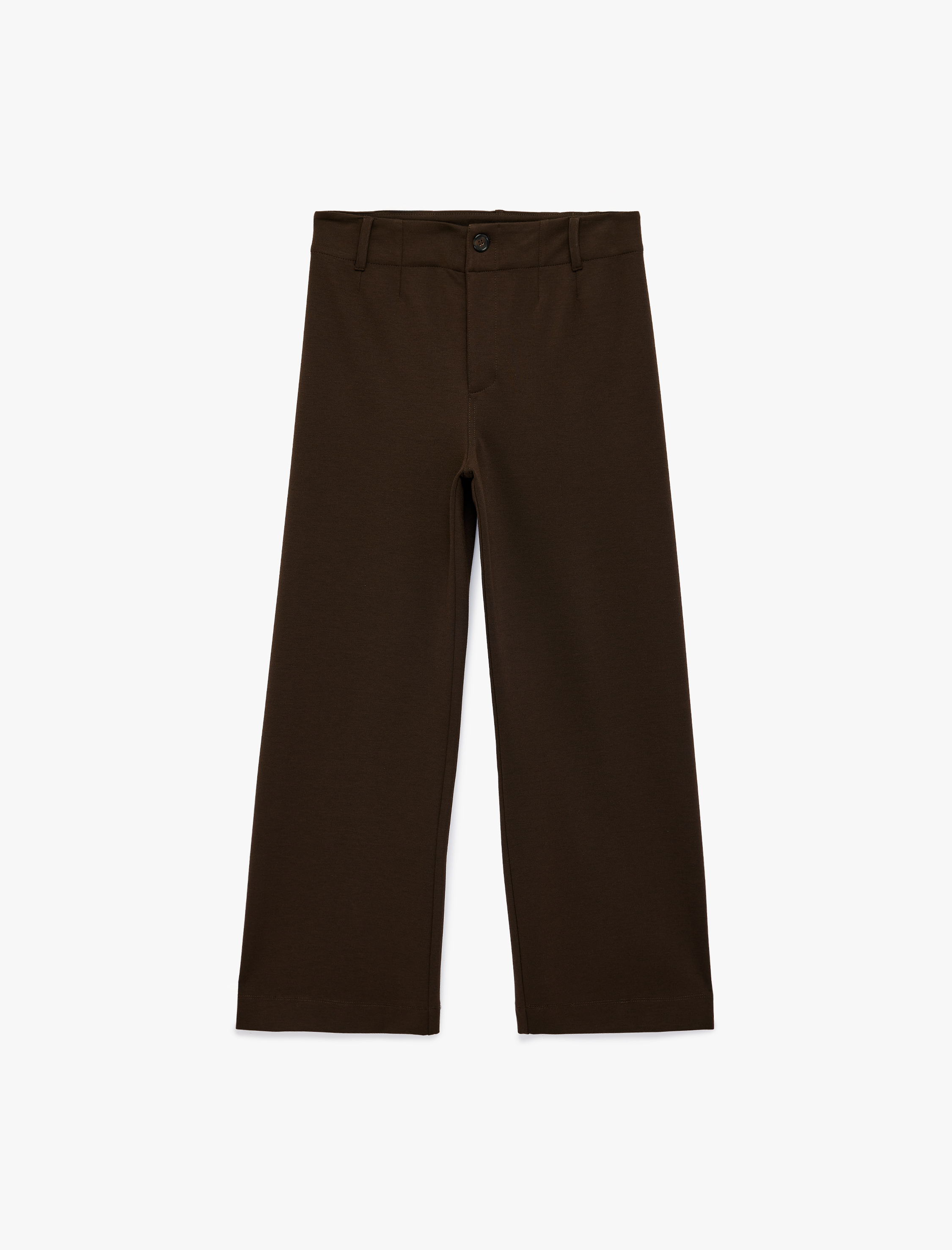   Düz Bol Paça Kumaş Pantolon