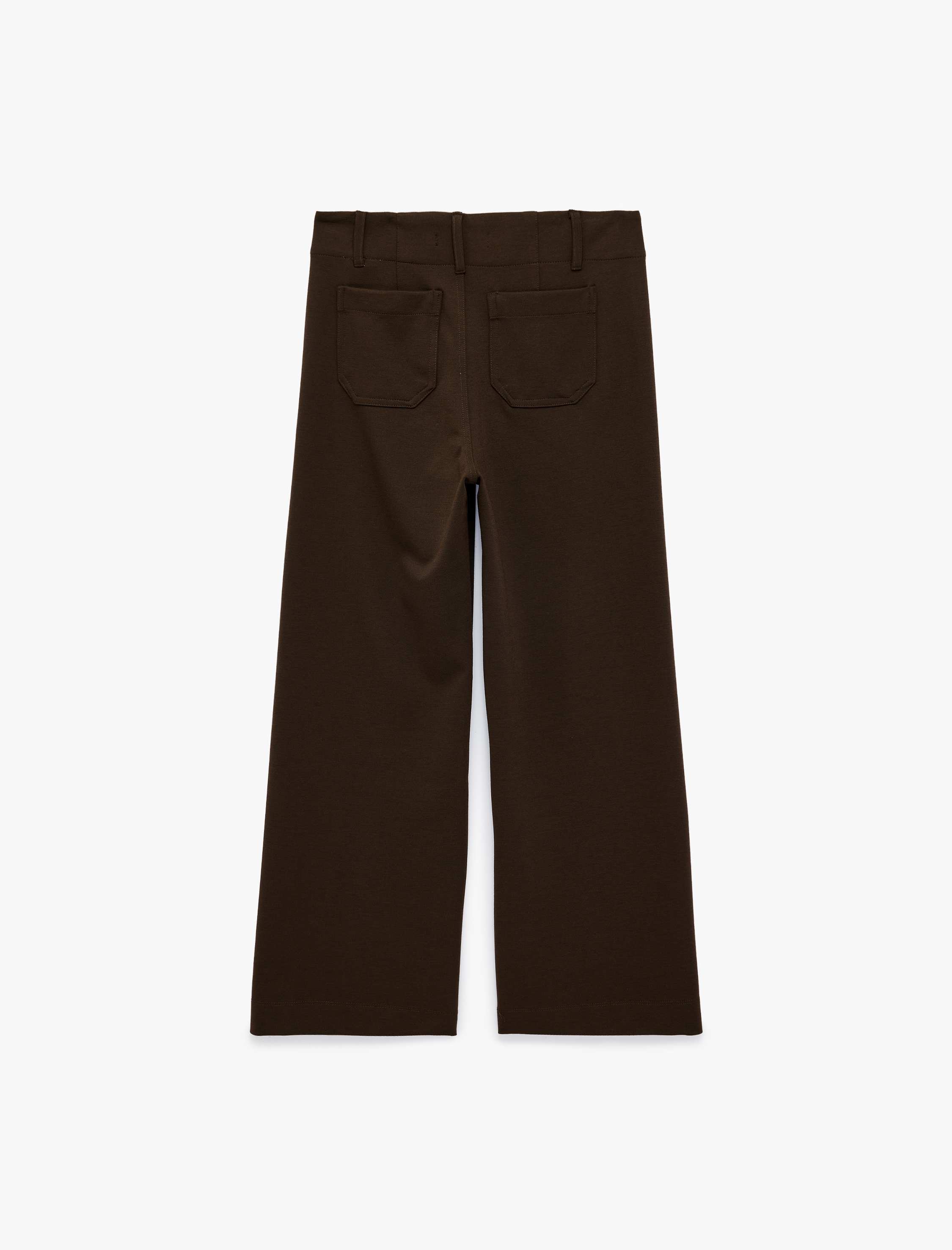   Düz Bol Paça Kumaş Pantolon