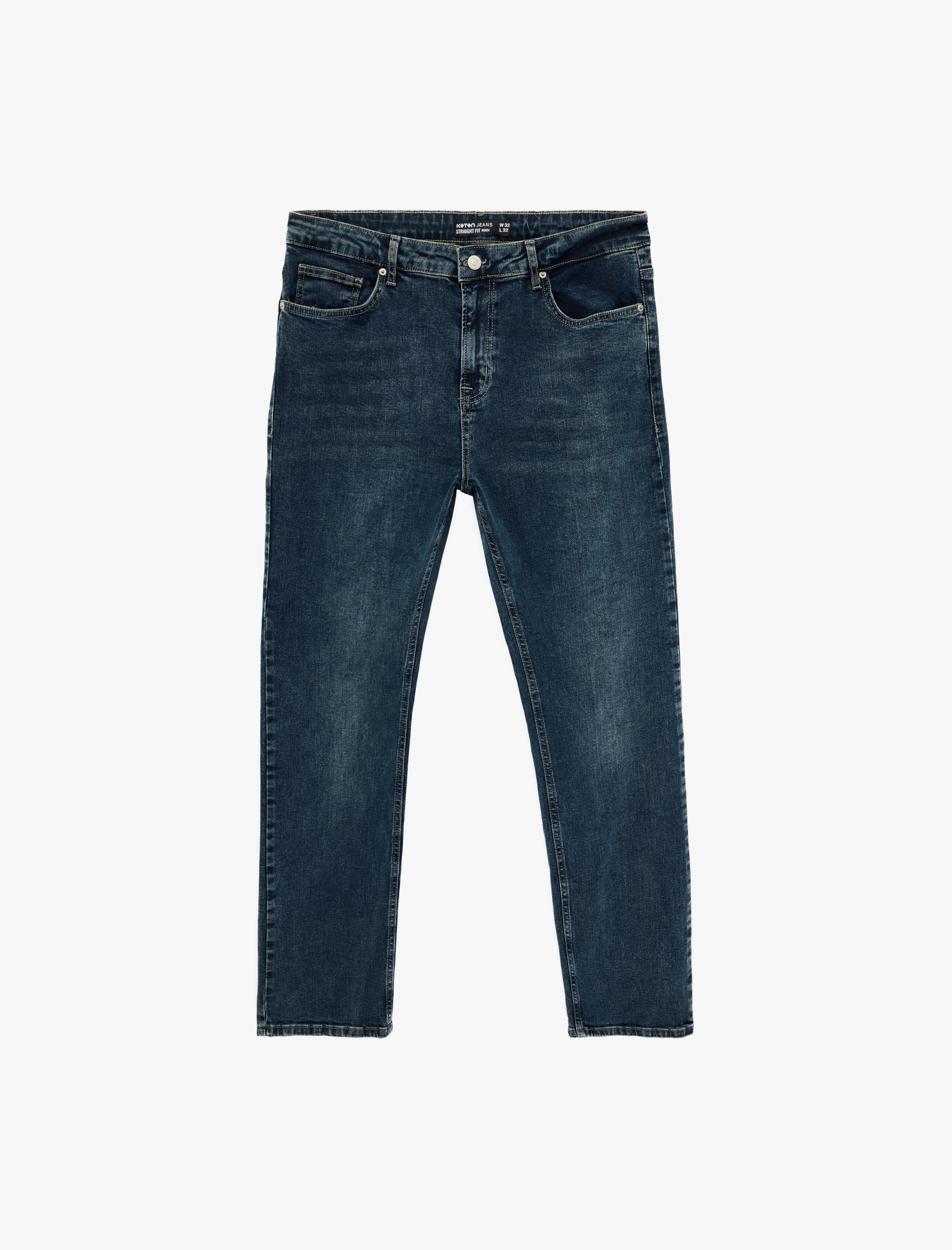   Normal Bel Pamuklu Straight Fit Jean Pantolon - Mark Jean
