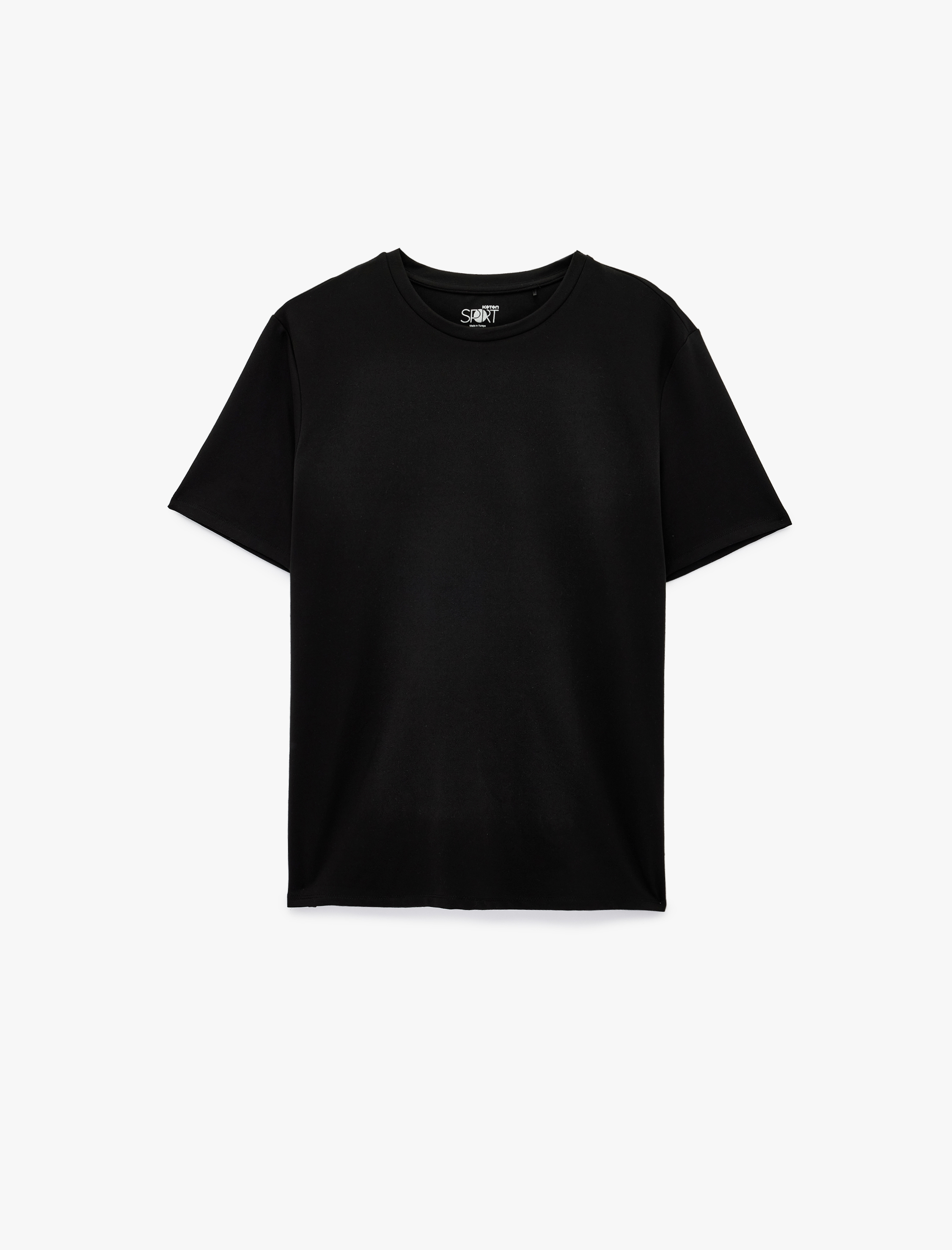   Kısa Kollu Rahat Kalıp Bisiklet Yaka Basic Spor Tişört