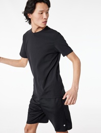 Kısa Kollu Rahat Kalıp Bisiklet Yaka Basic Spor Tişört