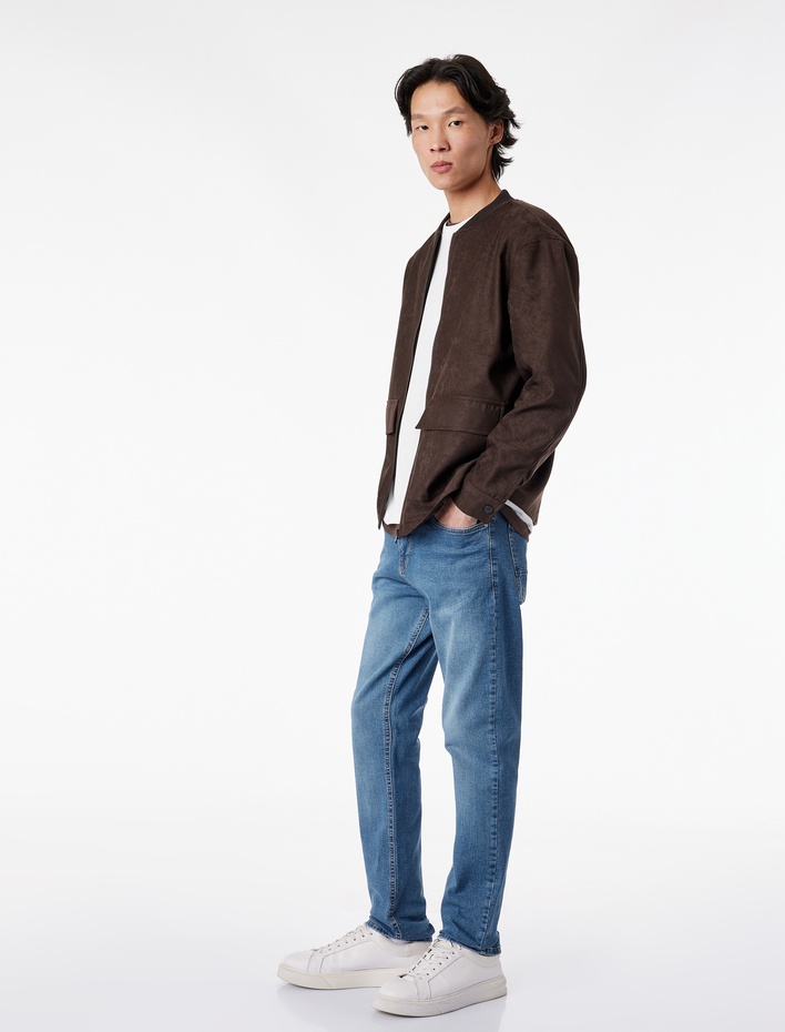  Normal Bel Slim Fit Jean Pantolon - Brad Jean