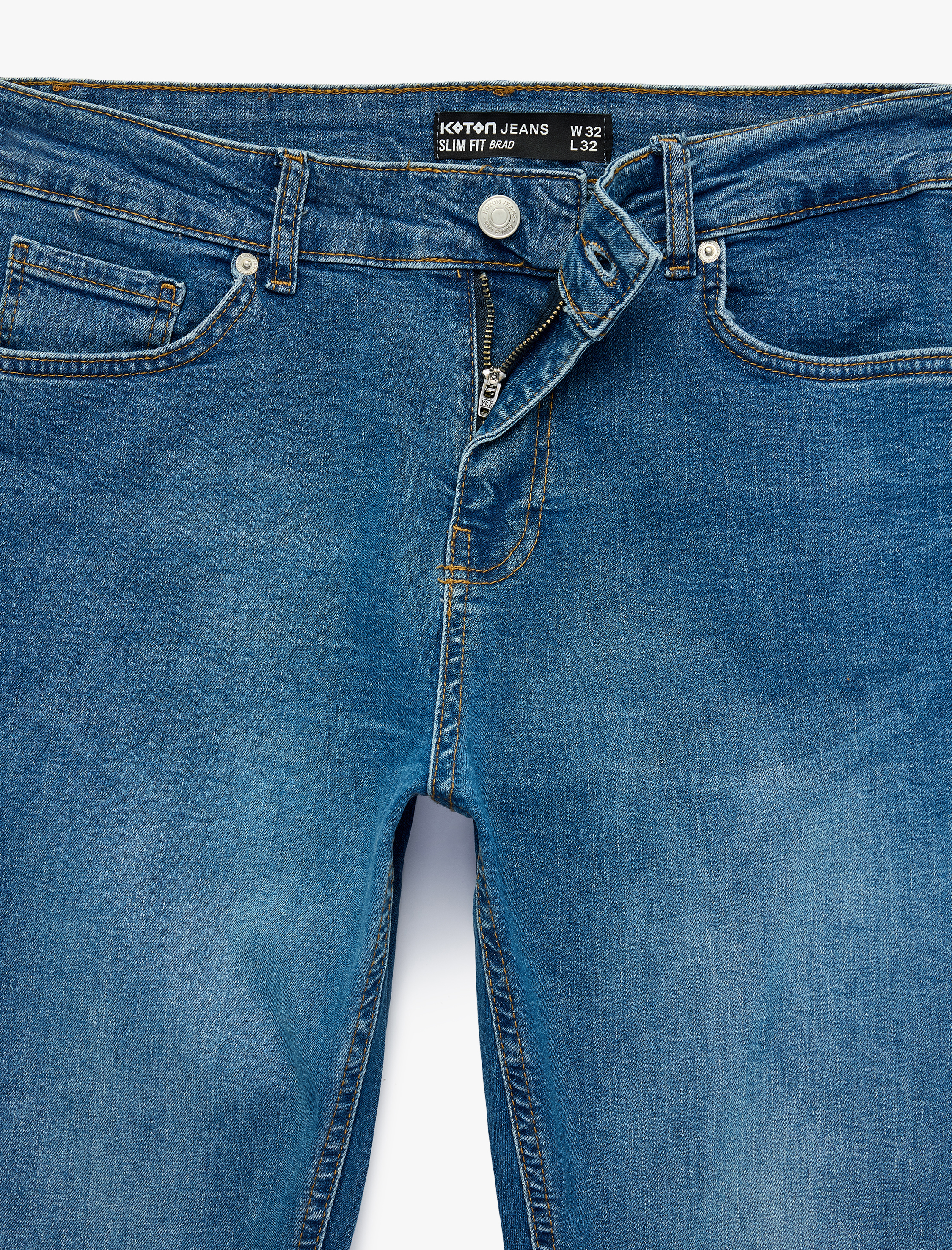   Normal Bel Slim Fit Jean Pantolon - Brad Jean