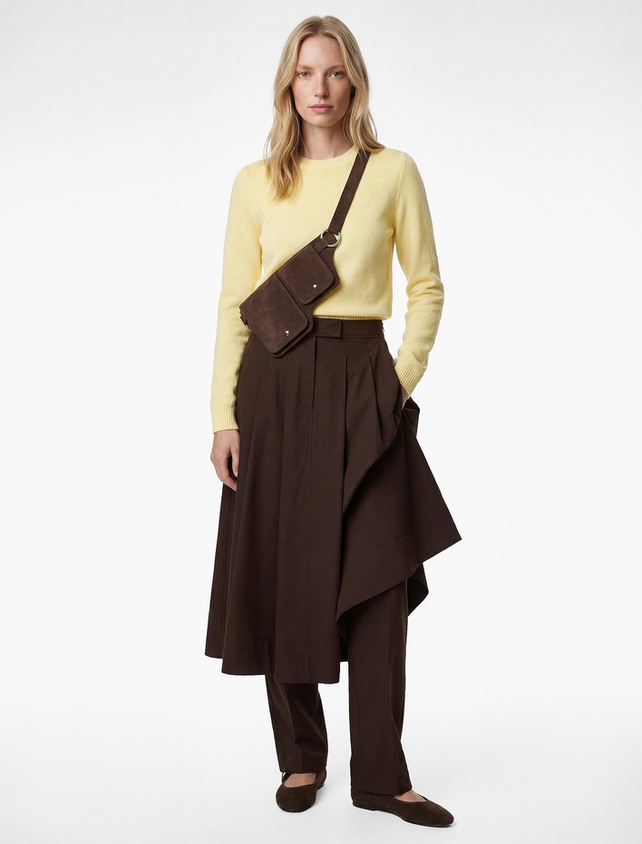  Uzun Kollu Bisiklet Yaka Basic Triko Kazak