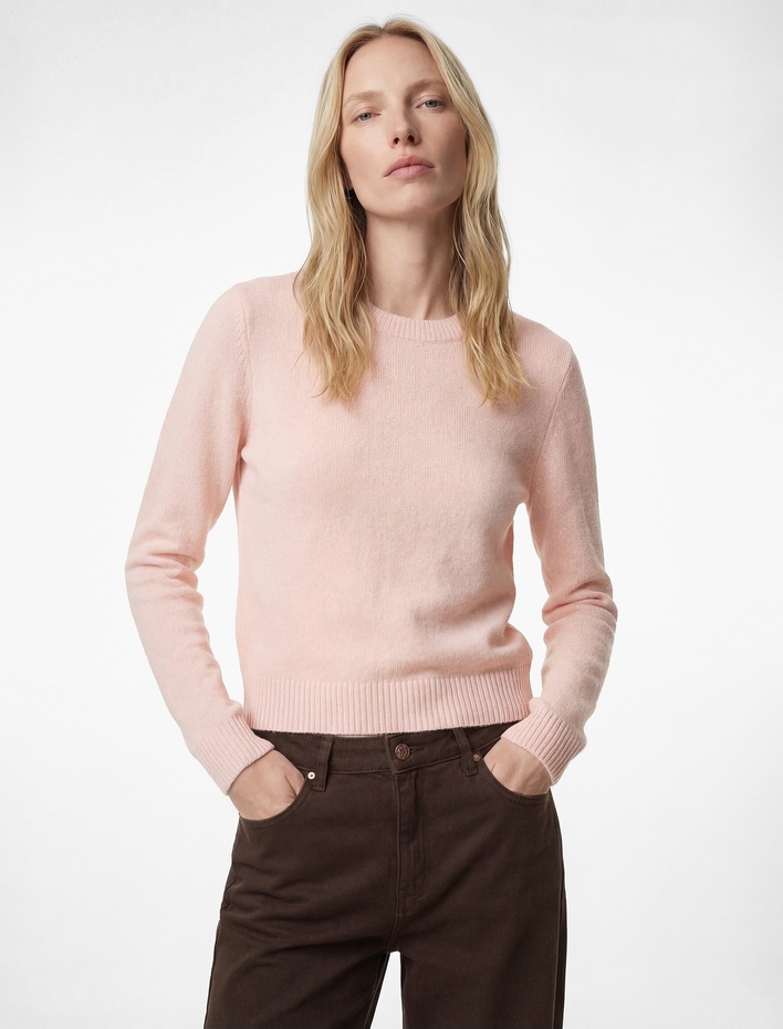  Uzun Kollu Bisiklet Yaka Basic Triko Kazak