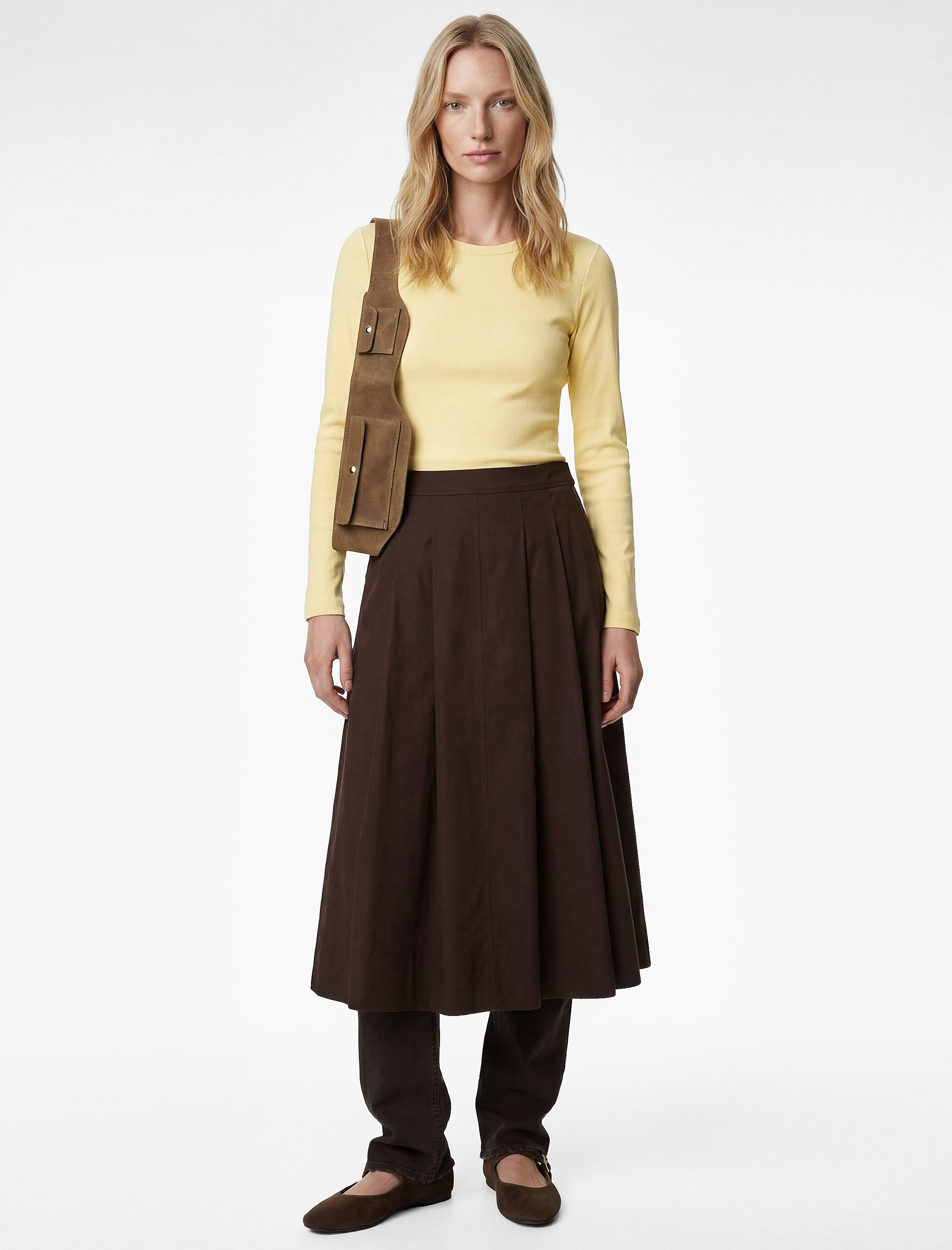   Pamuklu Slim Fit Uzun Kollu Bisiklet Yaka Basic Tişört