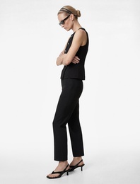 Slim Fit Kapri Pantolon