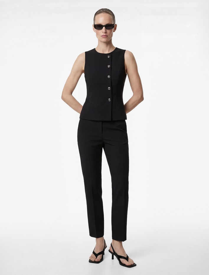  Slim Fit Kapri Pantolon