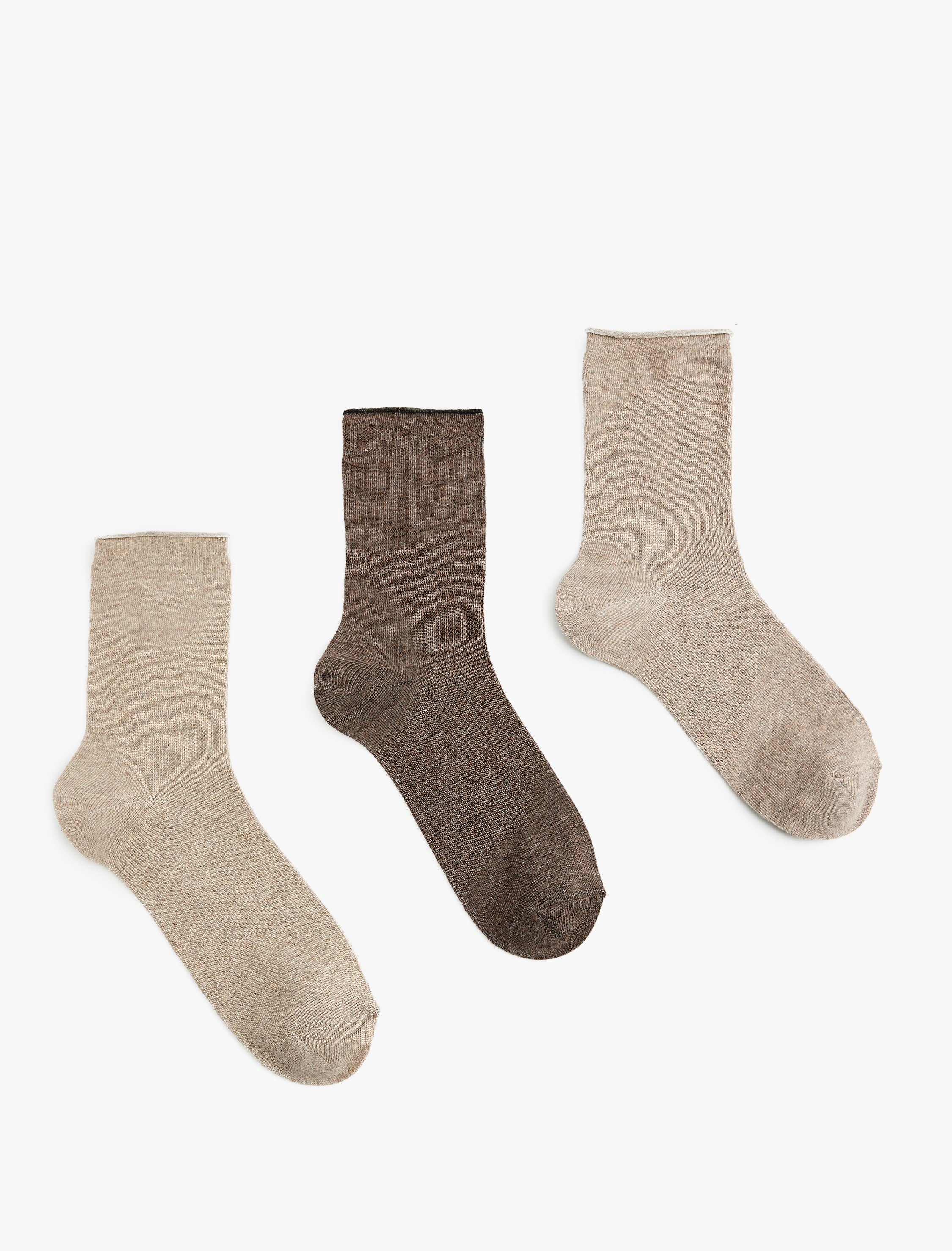  Kadın 3'lü Soket Çorap Seti