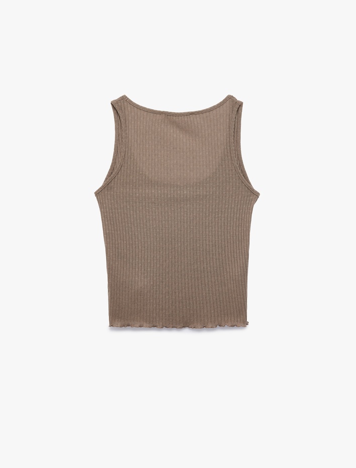  U Yaka Kolsuz Fitilli Atlet Pijama Üstü