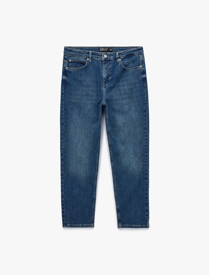  Normal Bel Cepli Pamuklu Tapered Jean Pantolon - Joe Jean